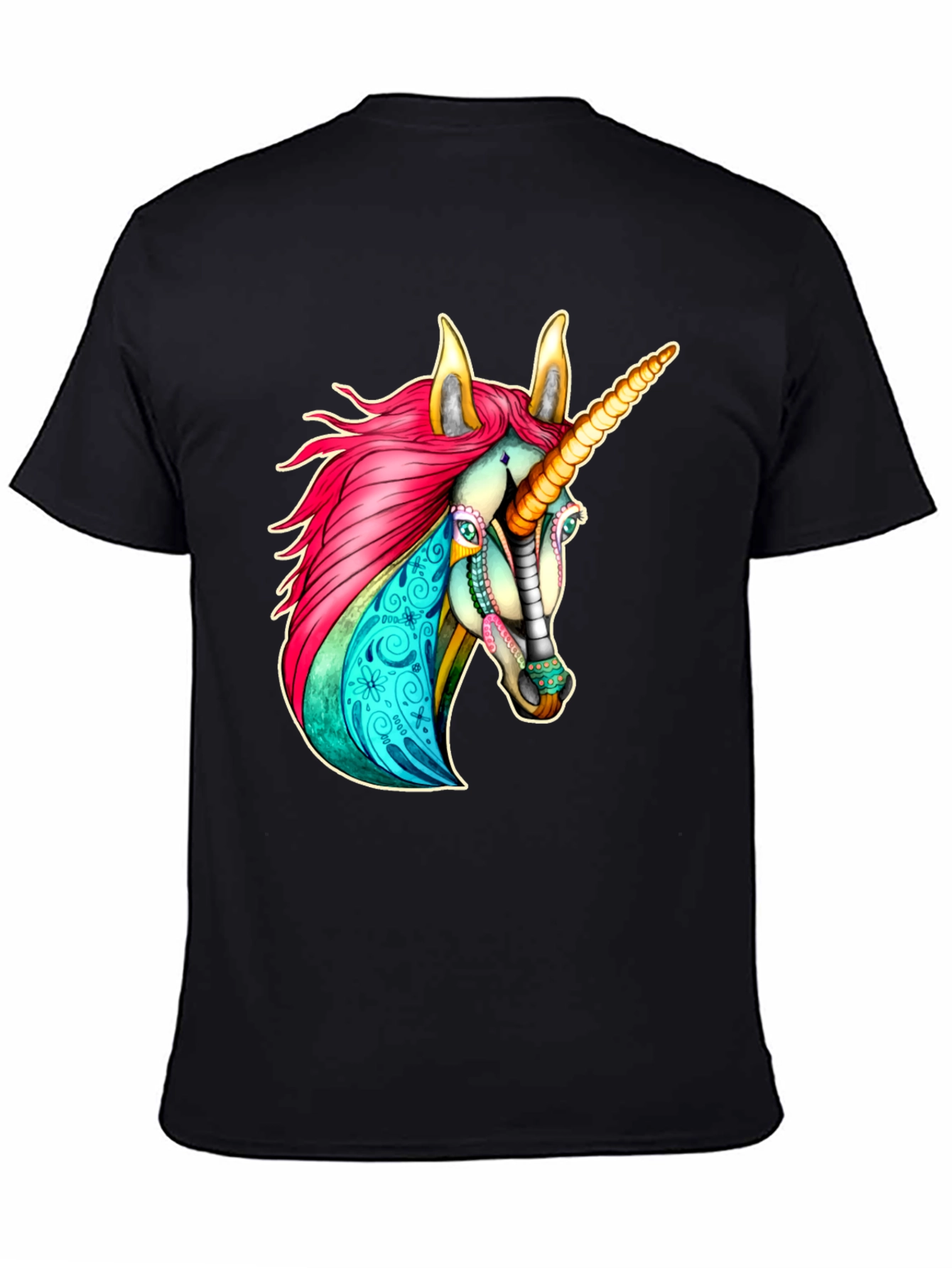 Black Unicorn T-Shirt - Vibrant Graphic Tee view 4