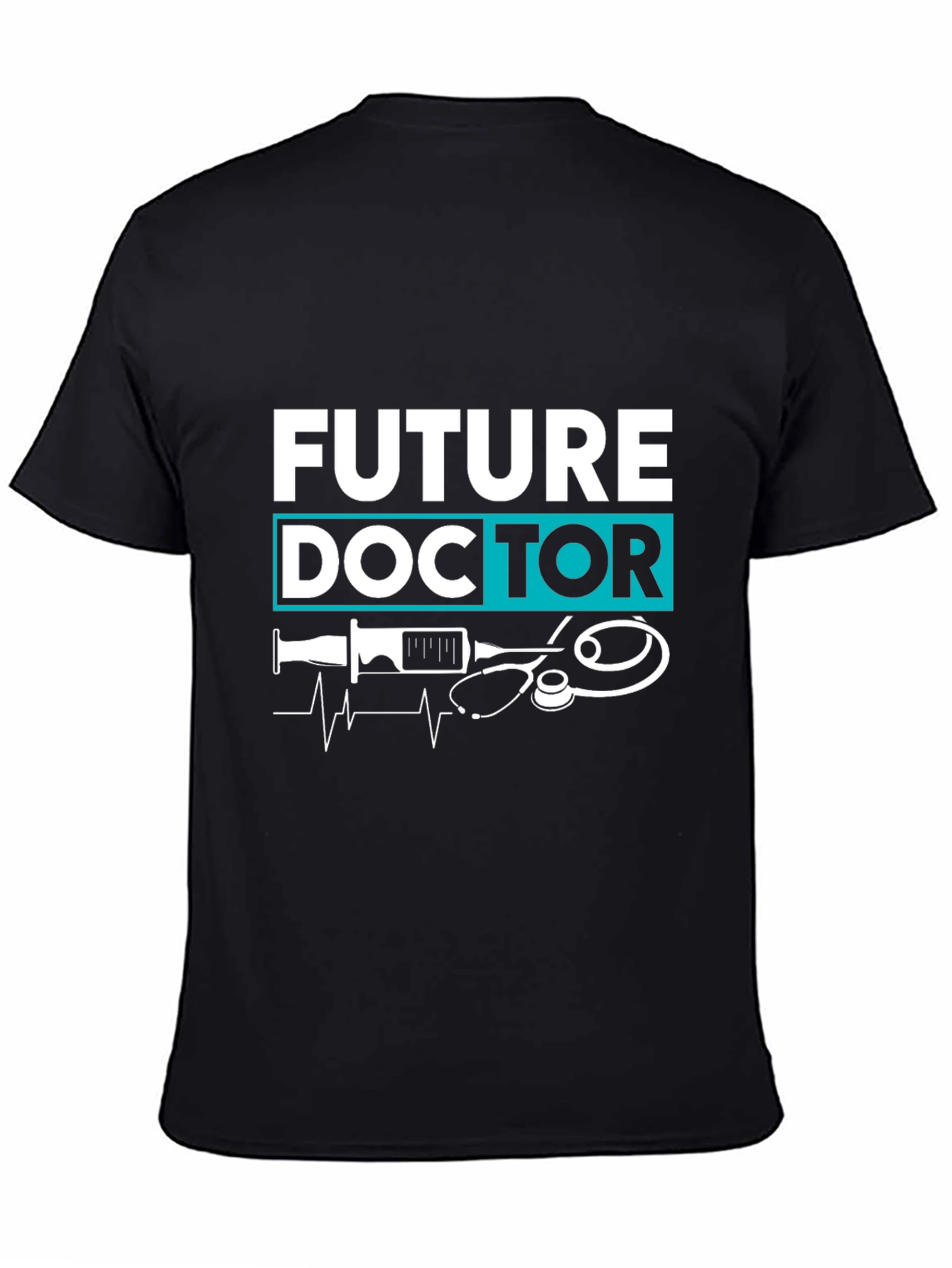 Black Future Doctor T-Shirt: Medical Aspirations view 4