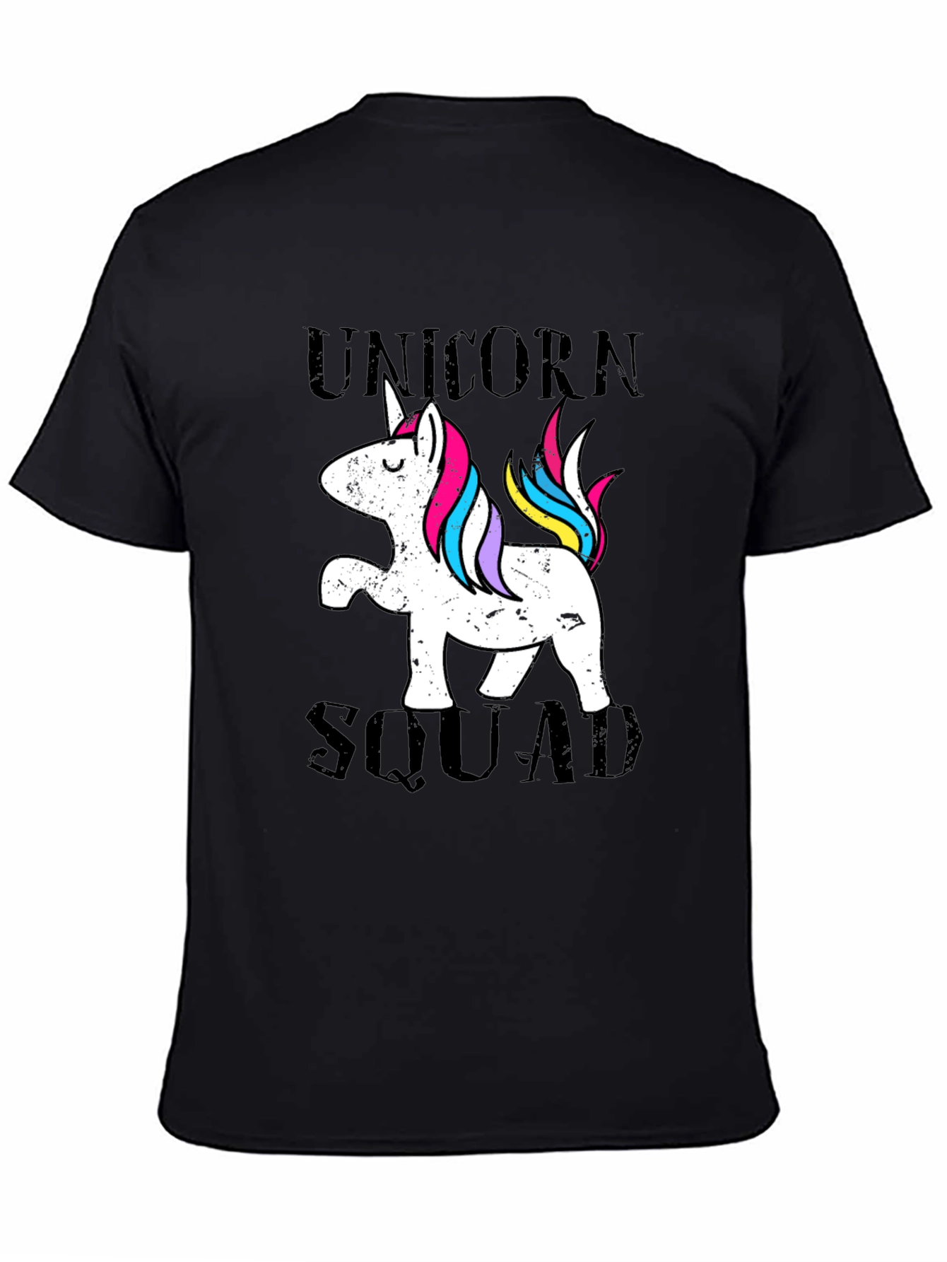 Black Unicorn Squad Black T-Shirt view 4