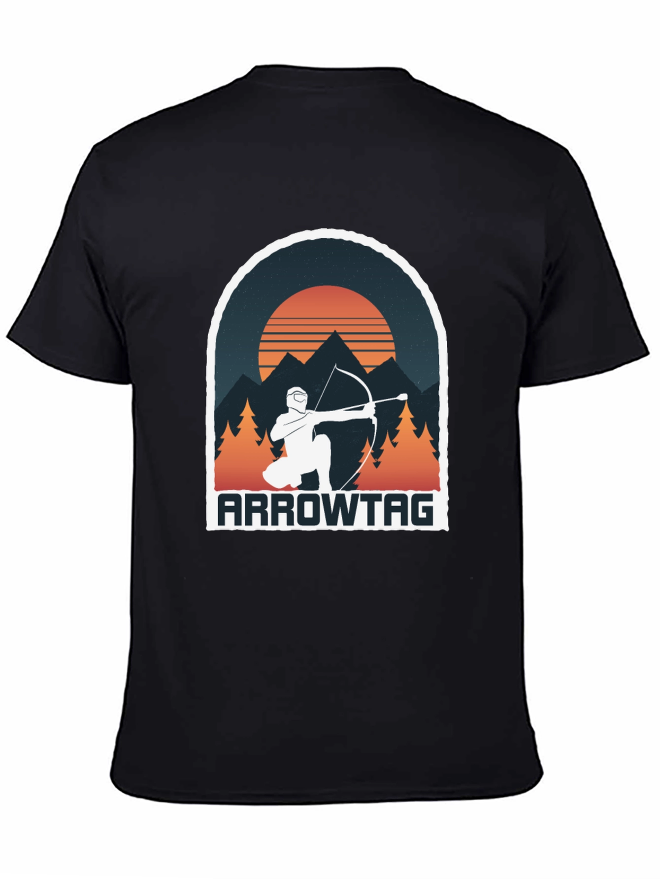 Black Arrowtag Graphic Tee - Outdoor Adventure Shirt view 4