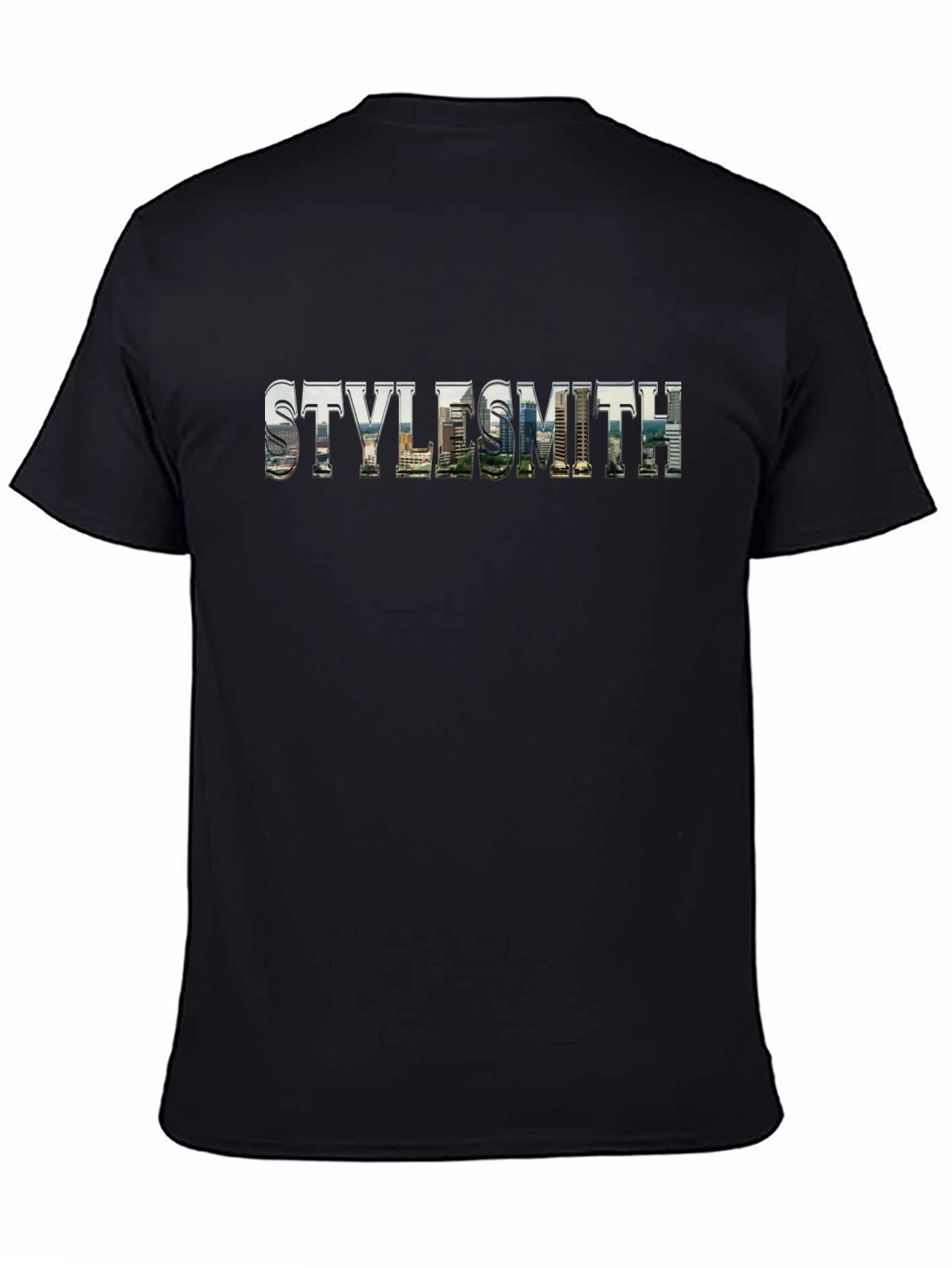 Black Stylesmith Cityscape Graphic Tee - Urban Black view 4