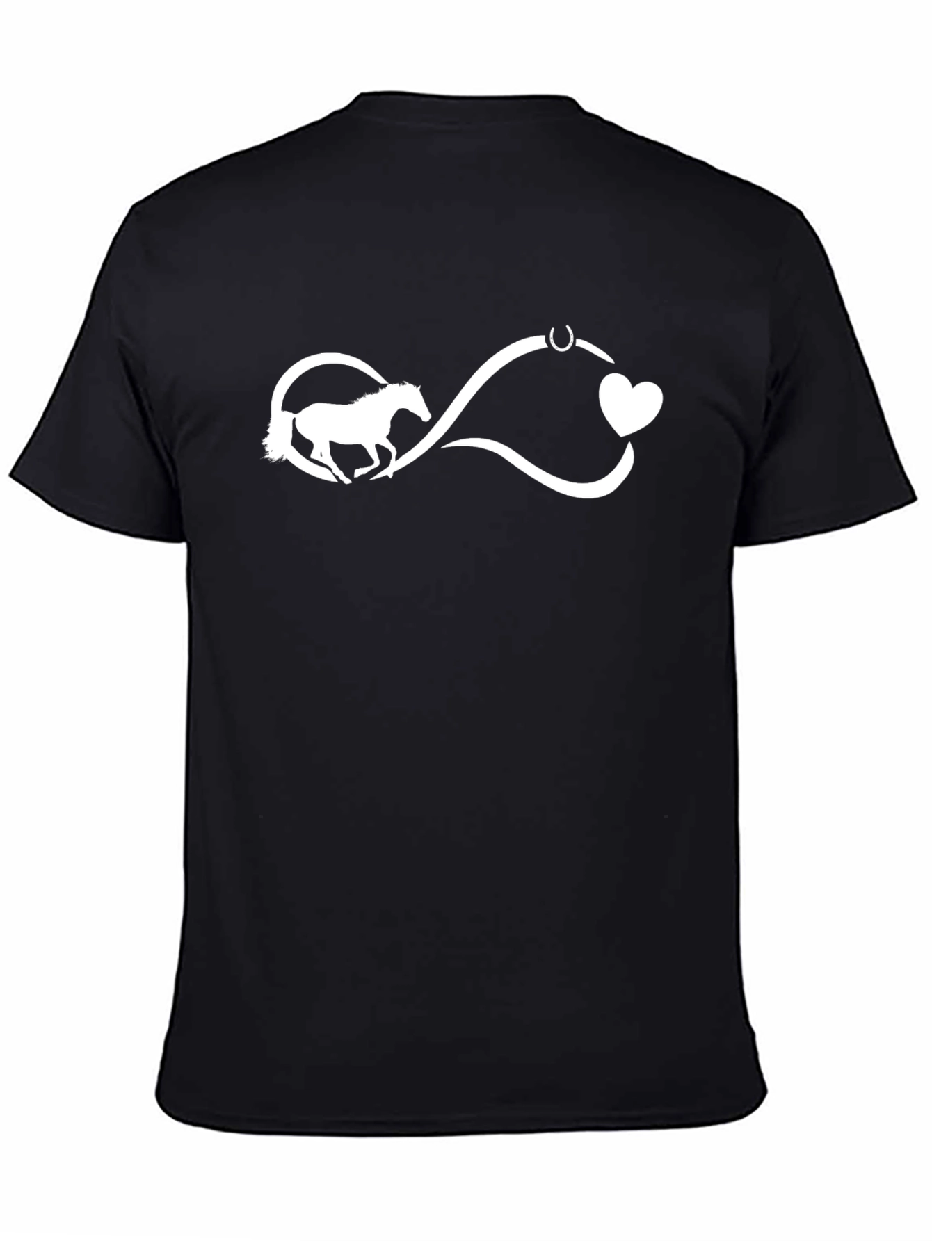 Black Horse Lover Infinity Heart Tee view 4