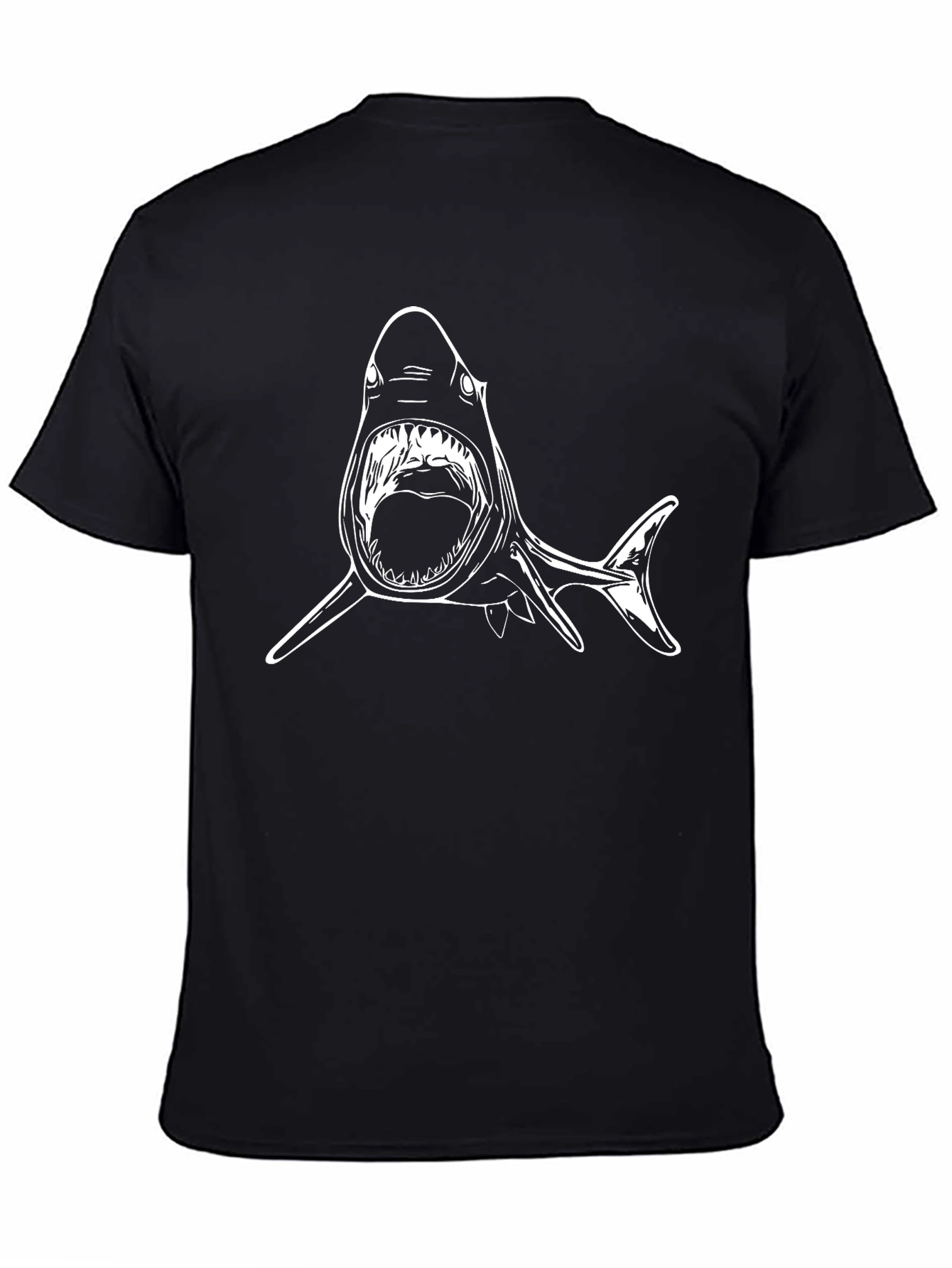 Black Shark Graphic Tee - Black view 4