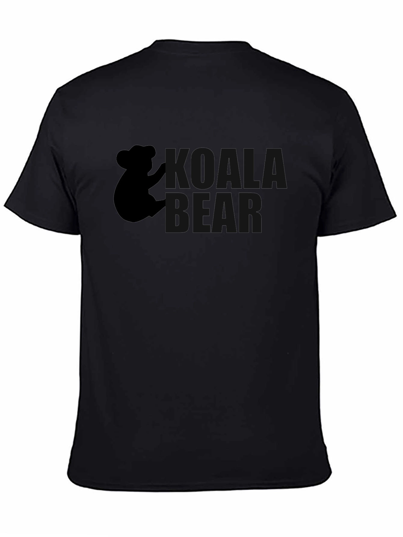 Black Koala Bear Graphic Tee - Soft Cotton Comfort view 4