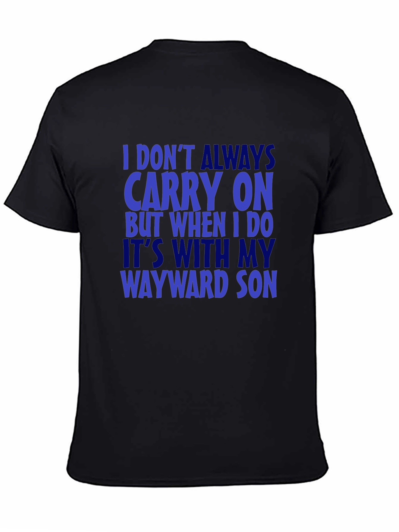 Black Wayward Son T-Shirt - Carry On Design view 4