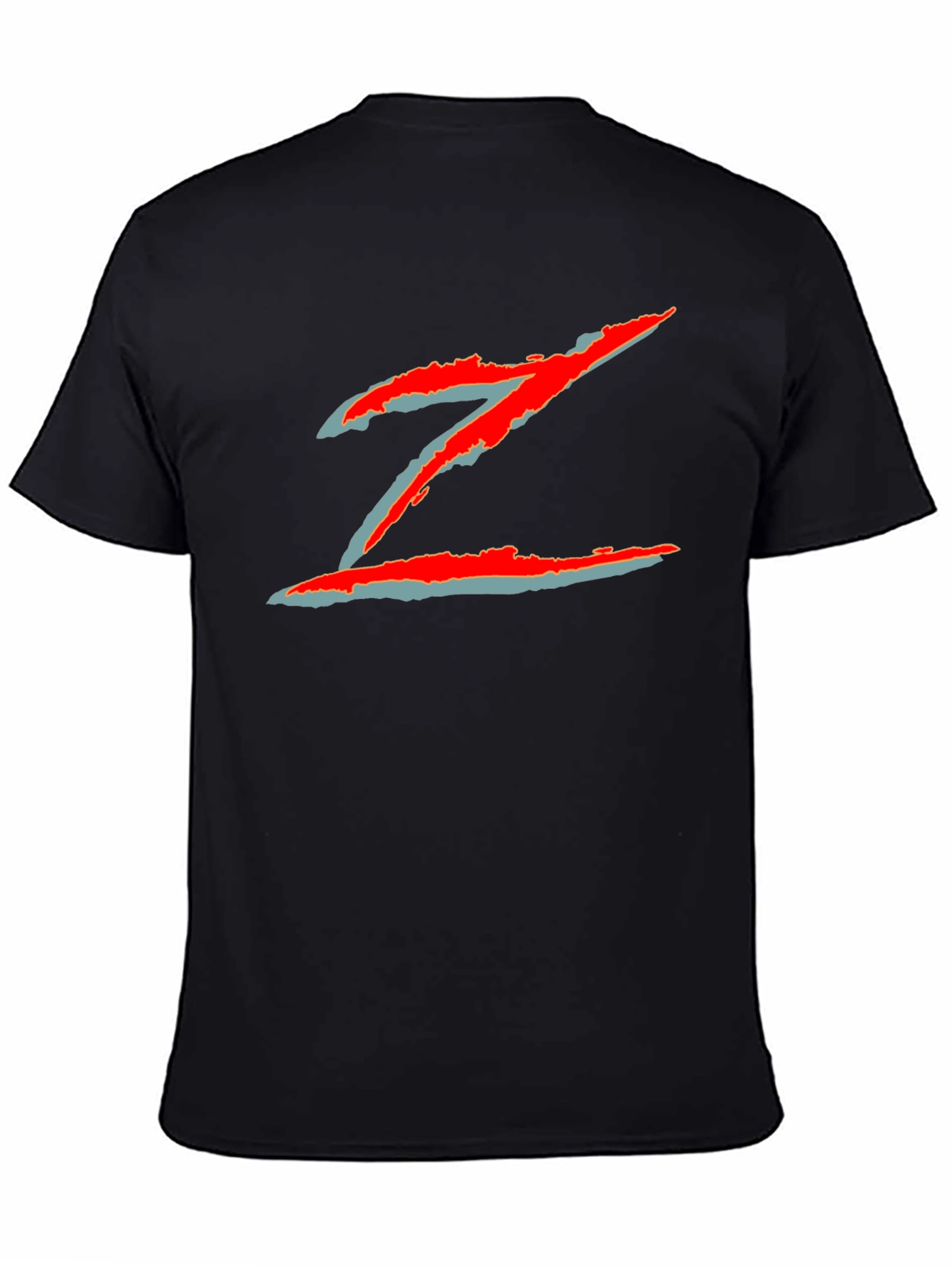 Black Retro Z Graphic Tee - Vintage Inspired Design view 4