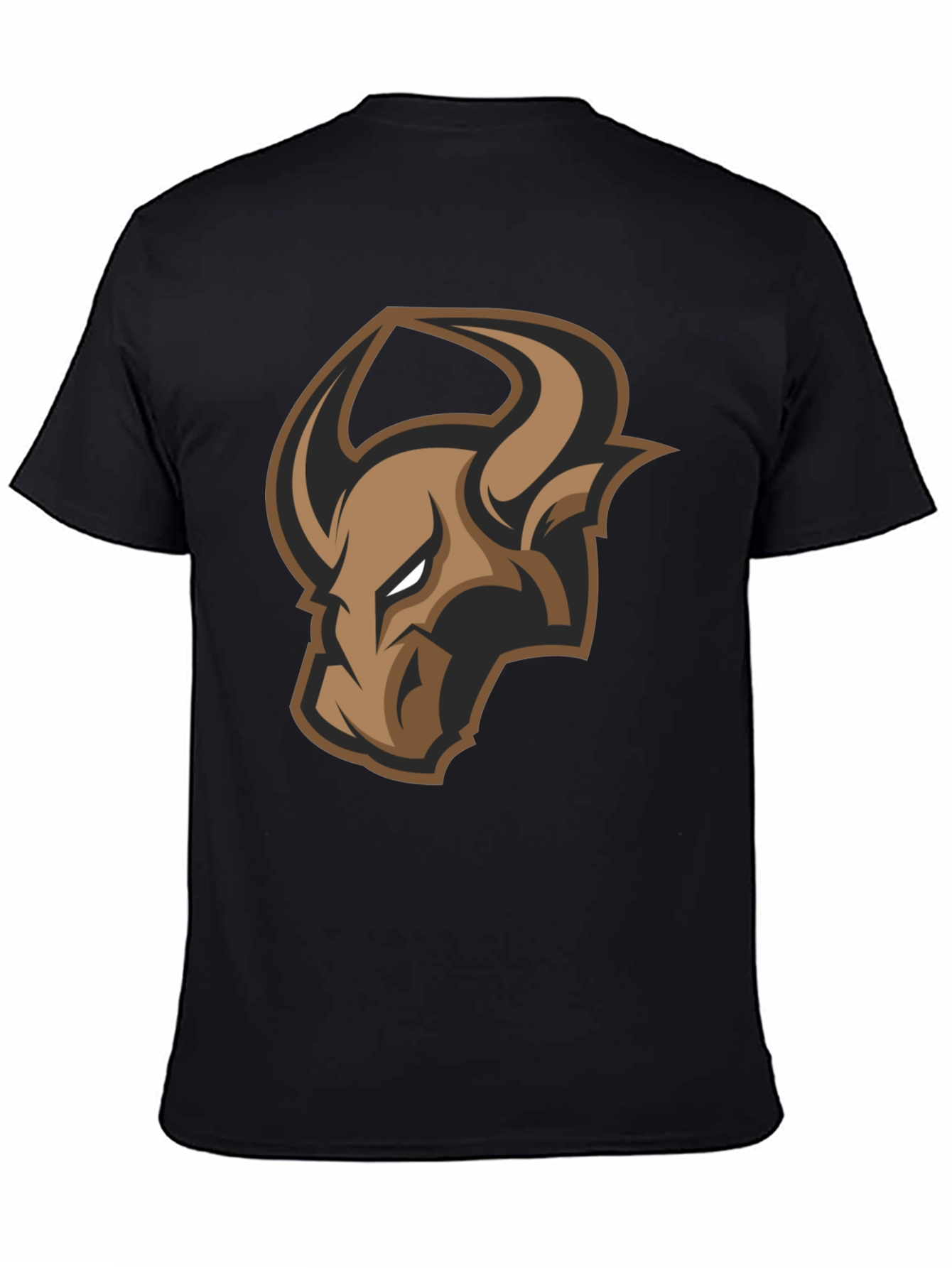 Black Bull Logo Graphic Tee - Black view 4