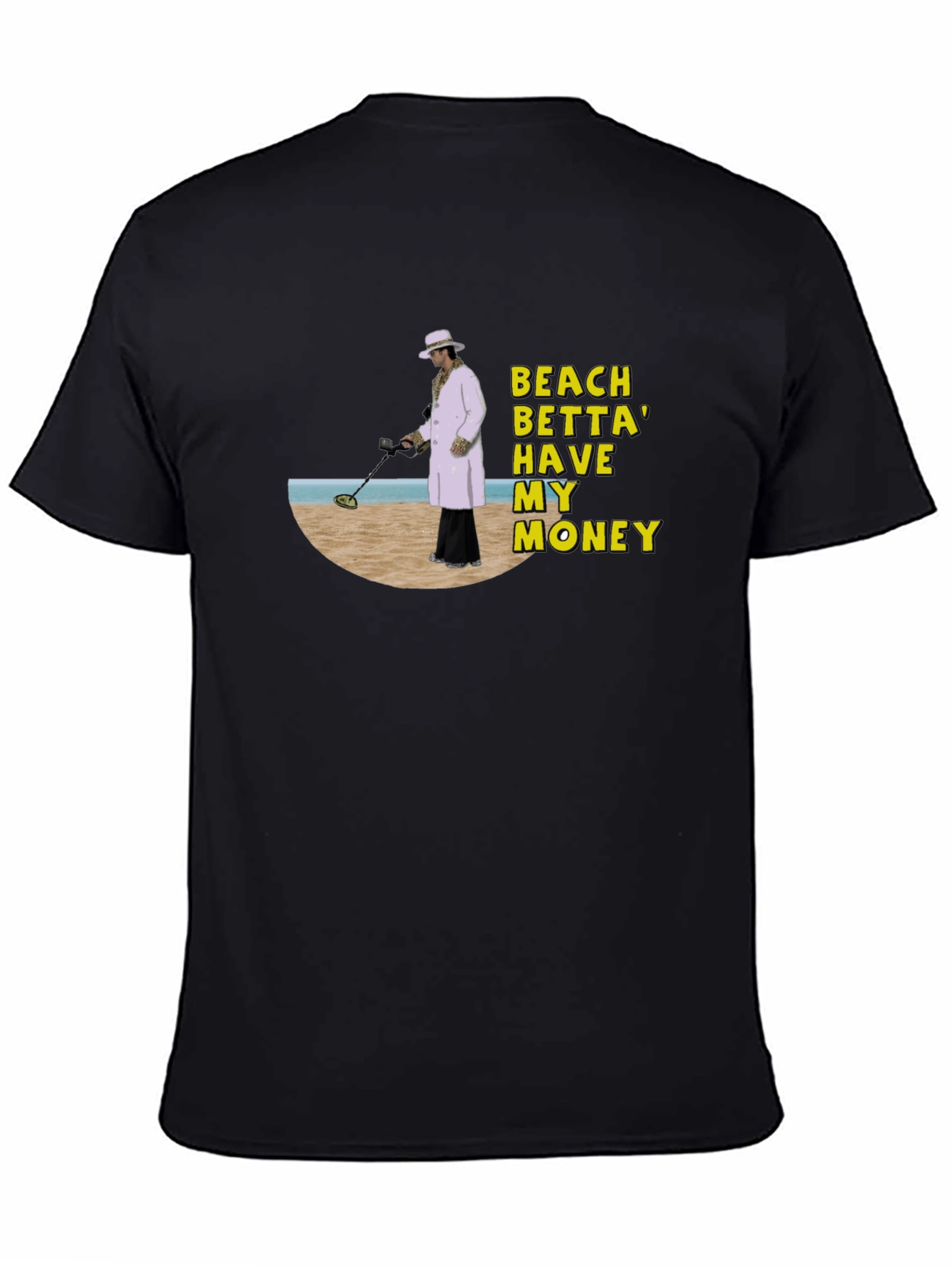 Black Beach Money T-Shirt view 4