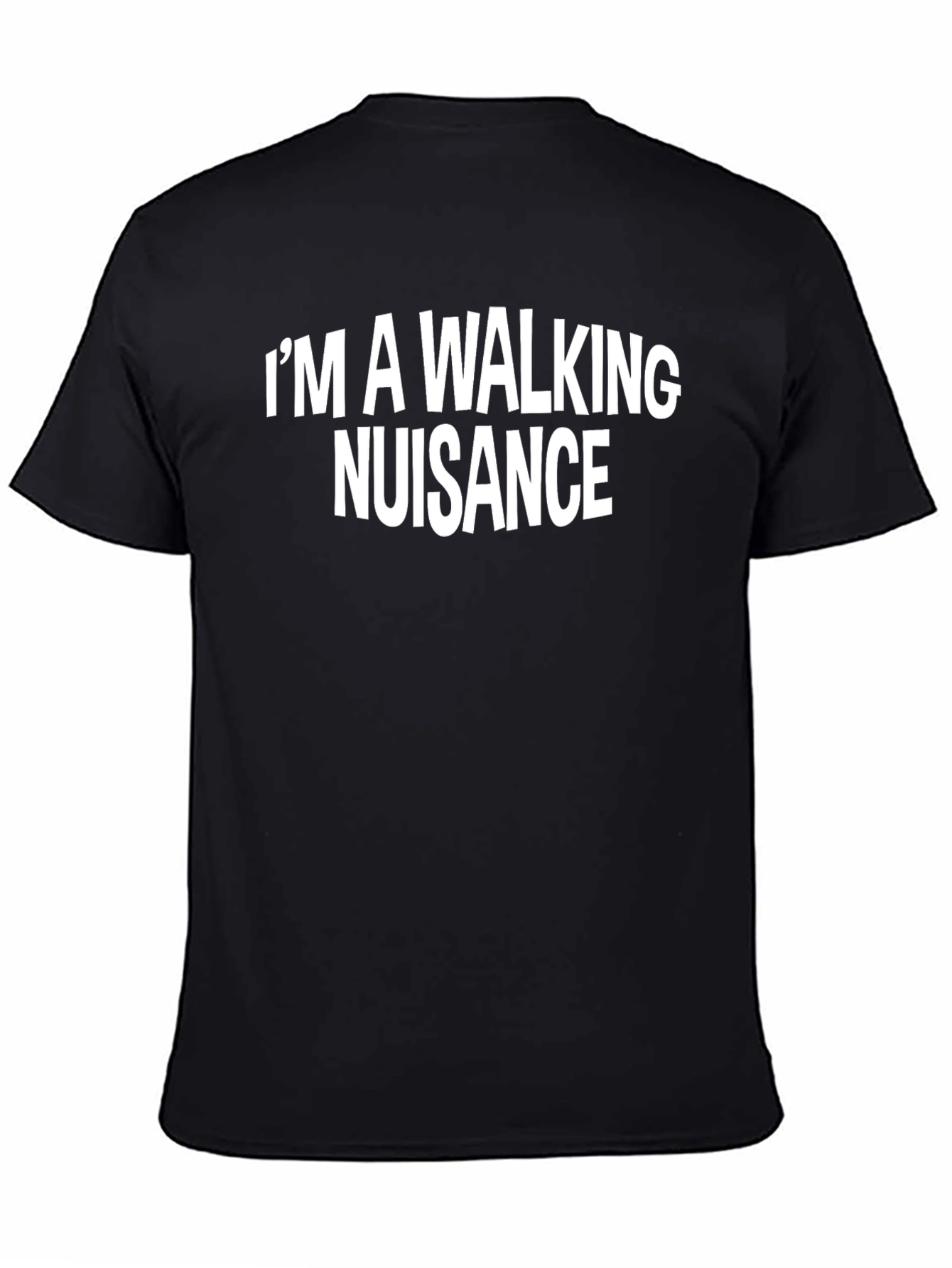 Black Walking Nuisance Graphic Tee view 4