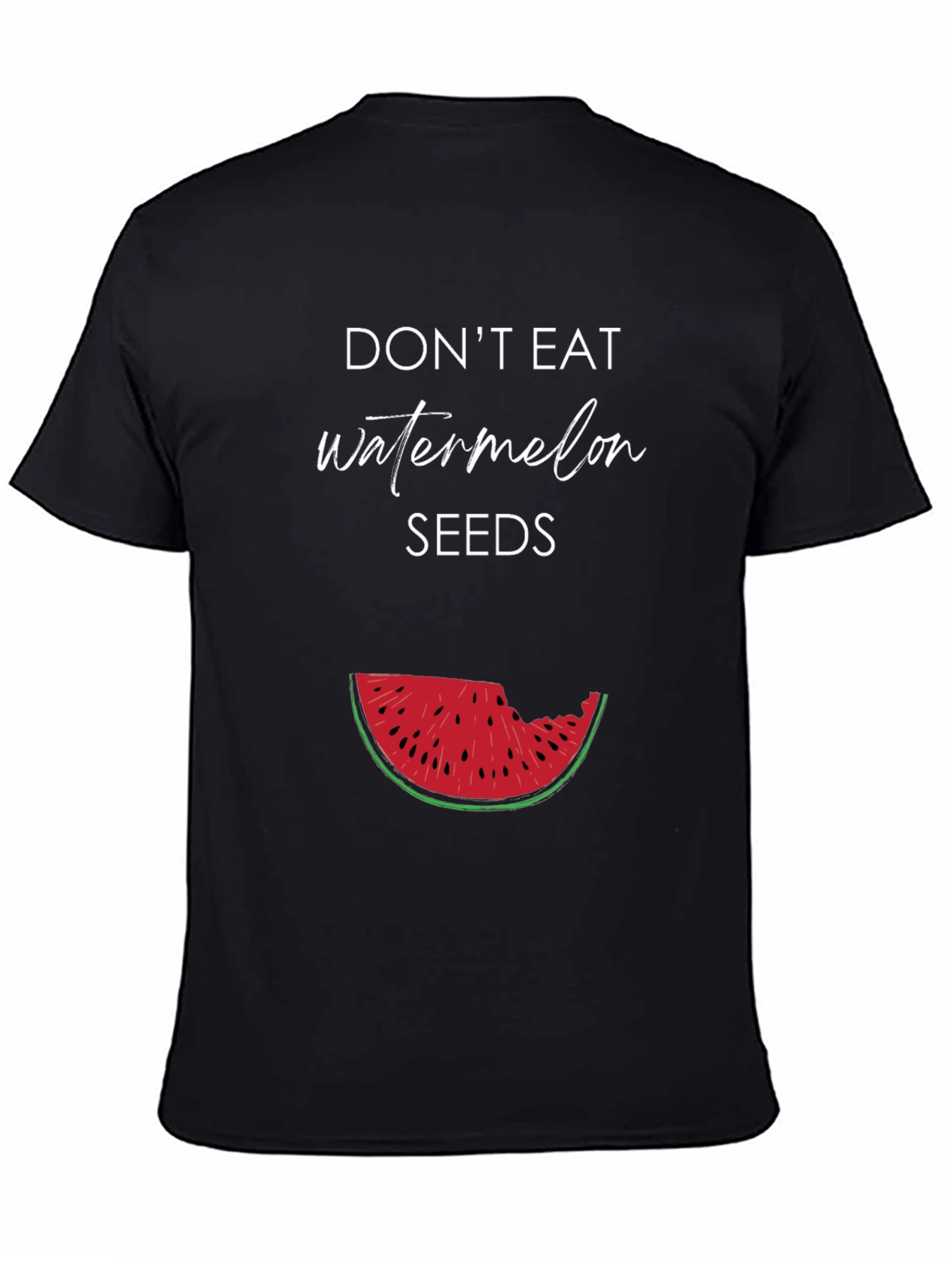 Black Don't Eat Watermelon Seeds Graphic Tee view 4