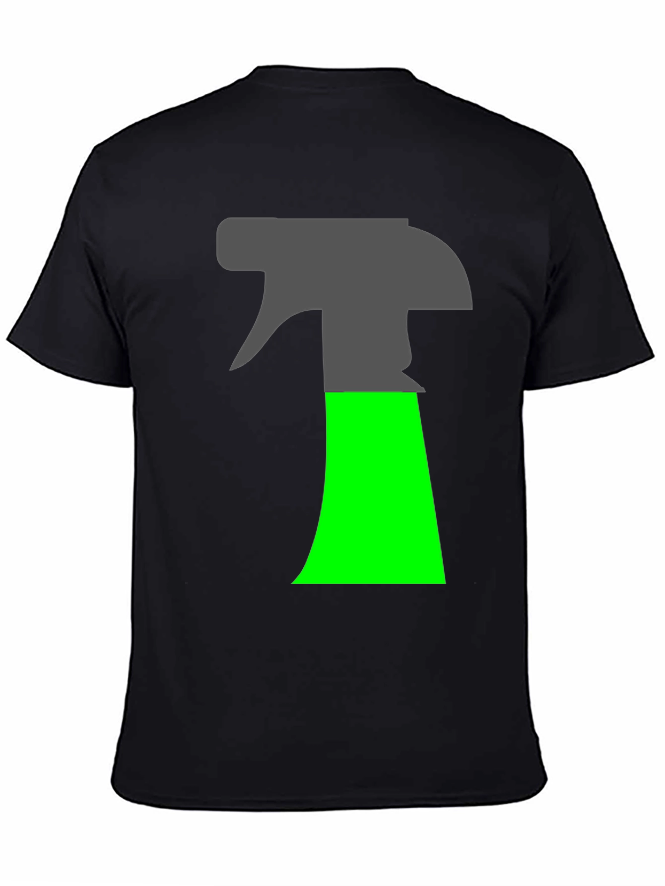 Black Spray Bottle Graphic T-Shirt - Novelty Design view 4