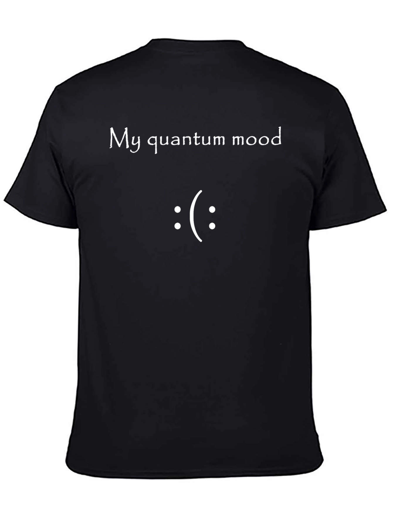 Black Quantum Mood T-Shirt - Funny Physics Tee view 4