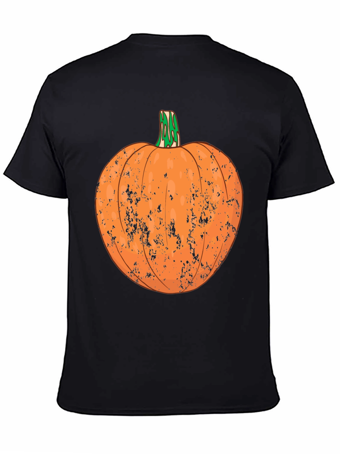 Distressed Pumpkin Graphic Tee - Halloween Ready - 4