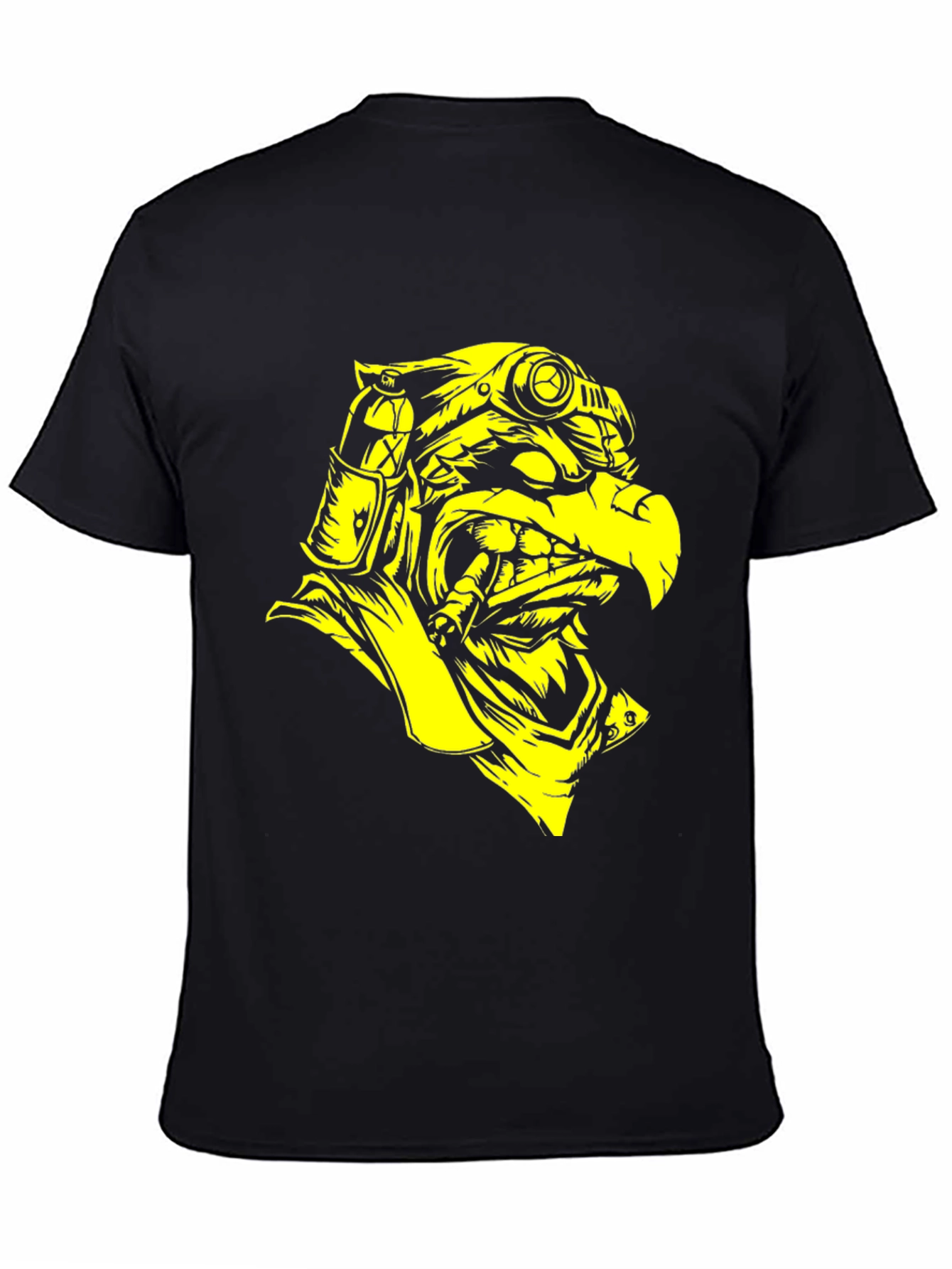 Black Steampunk Eagle Graphic Tee - Black view 4