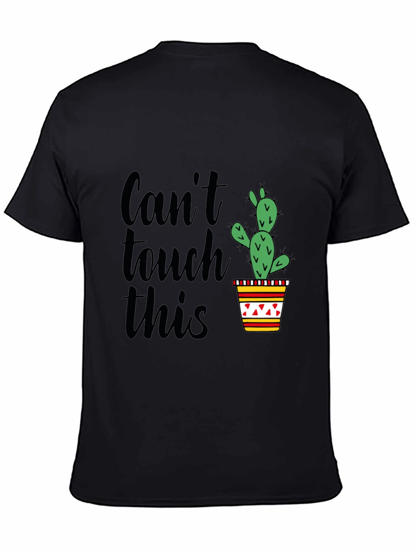 Black Can't Touch This Cactus Graphic Tee view 4