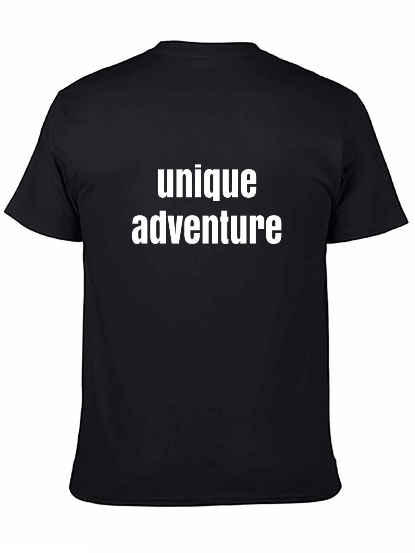 Black Unique Adventure Black Graphic Tee view 4
