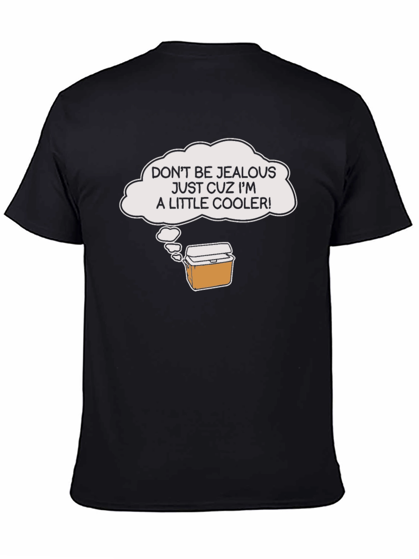 Black Cooler Humor Graphic T-Shirt view 4