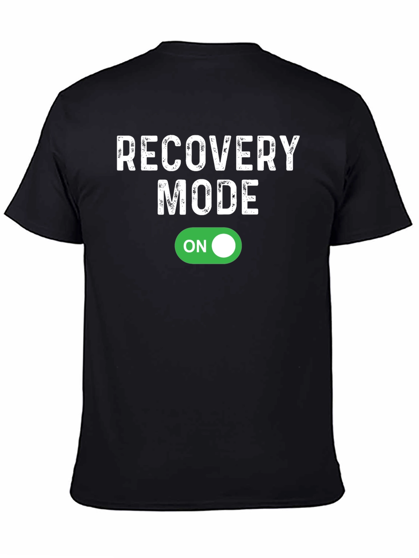 Black Recovery Mode On Graphic Tee - Soft Cotton Blend view 4