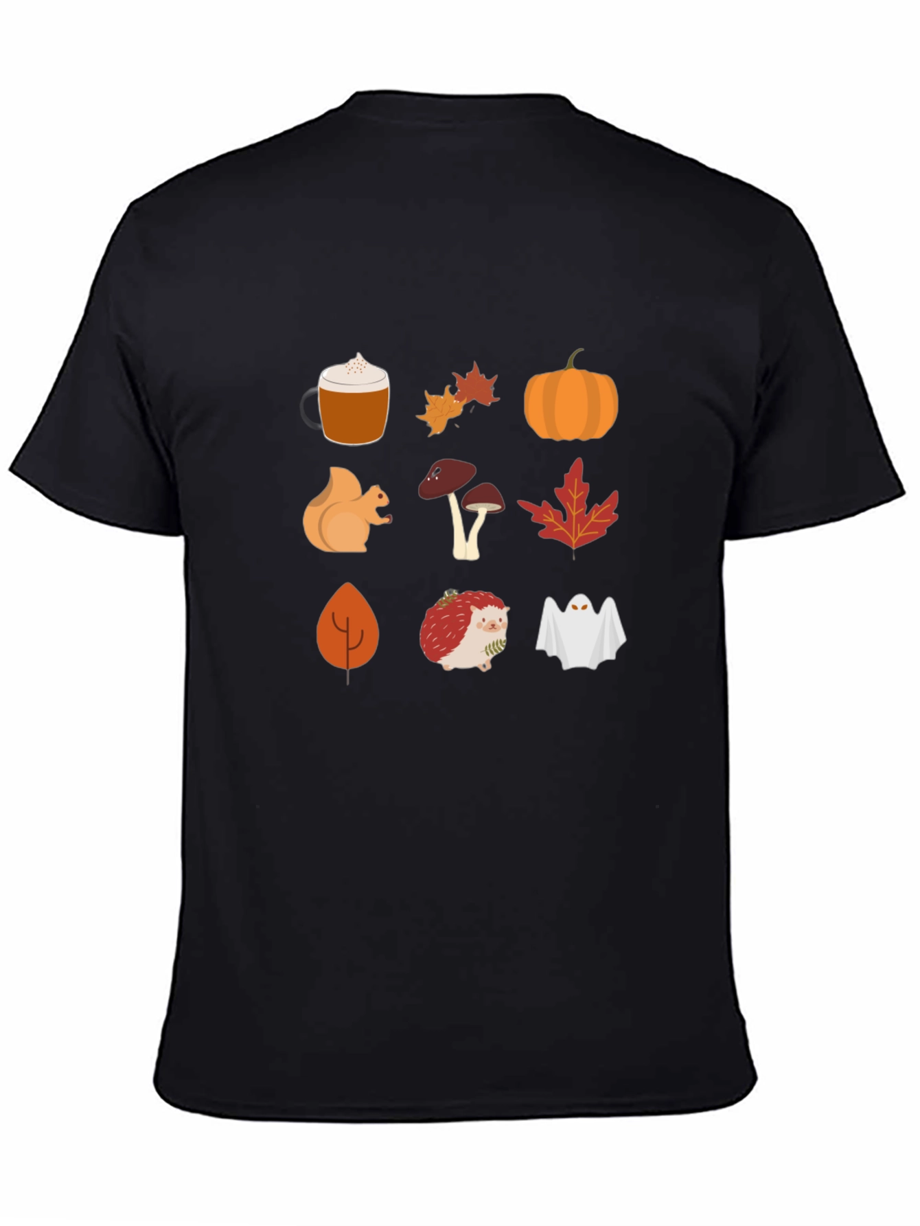 Black Autumn Harvest T-Shirt: Cozy Fall Graphics view 4