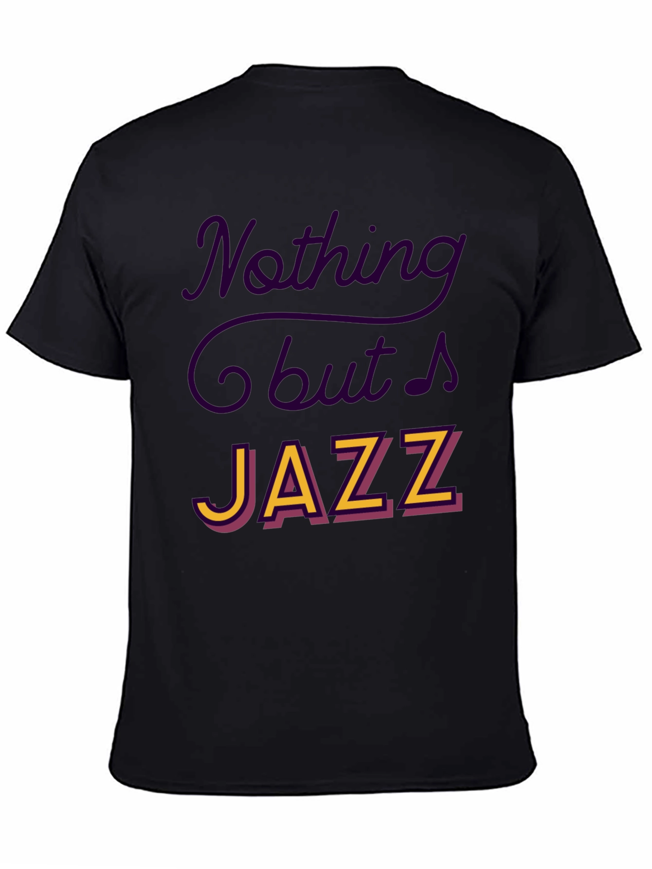 Black Nothing But Jazz Graphic Tee view 4