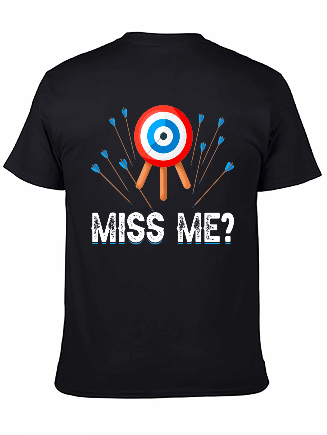Black Funny Archery T-Shirt - Miss Me? view 4