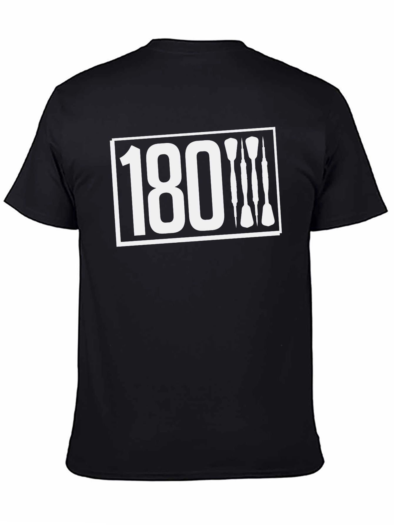 Black 180 Darts Graphic Tee - Black Cotton Blend view 4