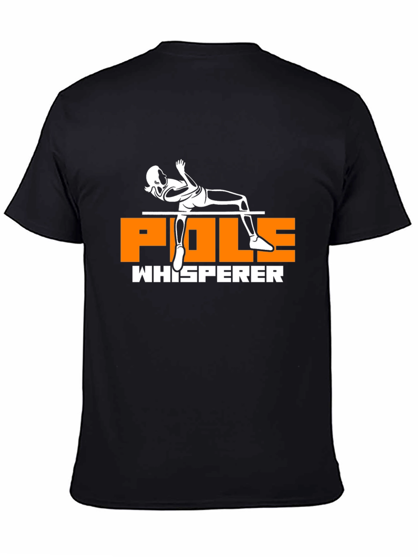 Black Pole Whisperer T-Shirt - Gymnastics Fan Tee view 4