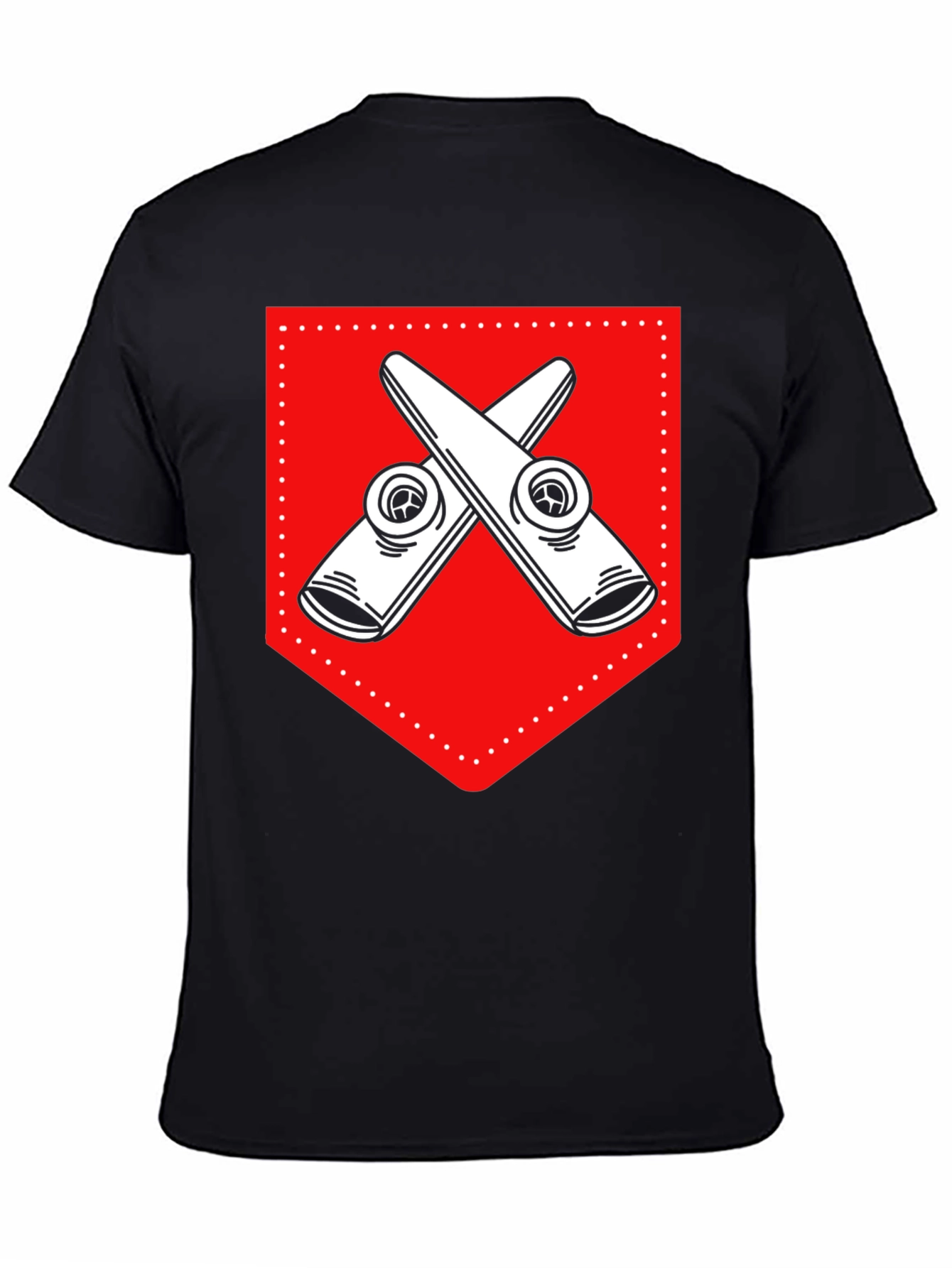 Black Kazoo Crest Graphic T-Shirt - Black view 4