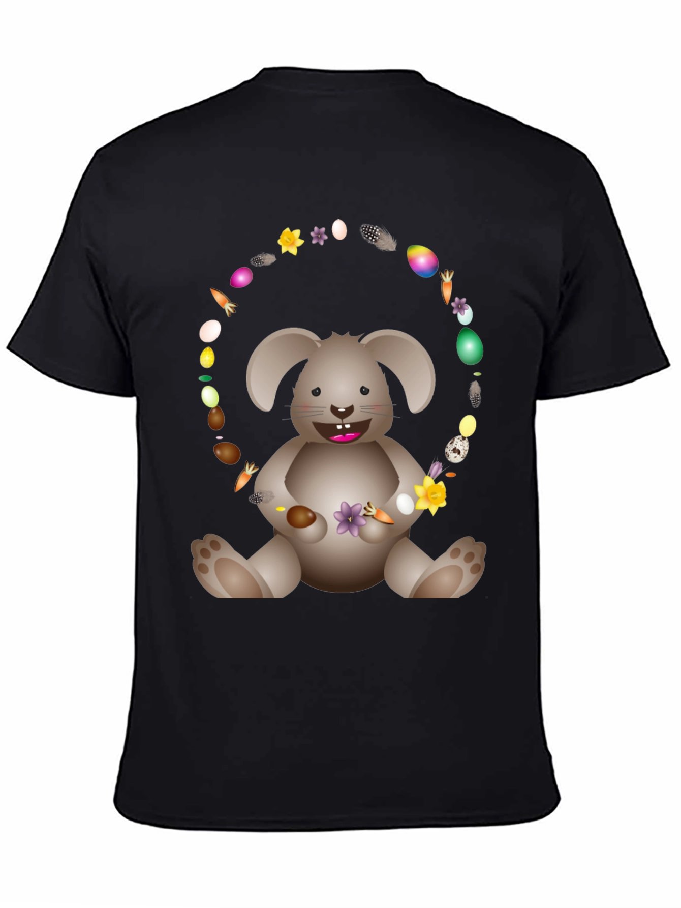 Black Easter Bunny T-Shirt view 4
