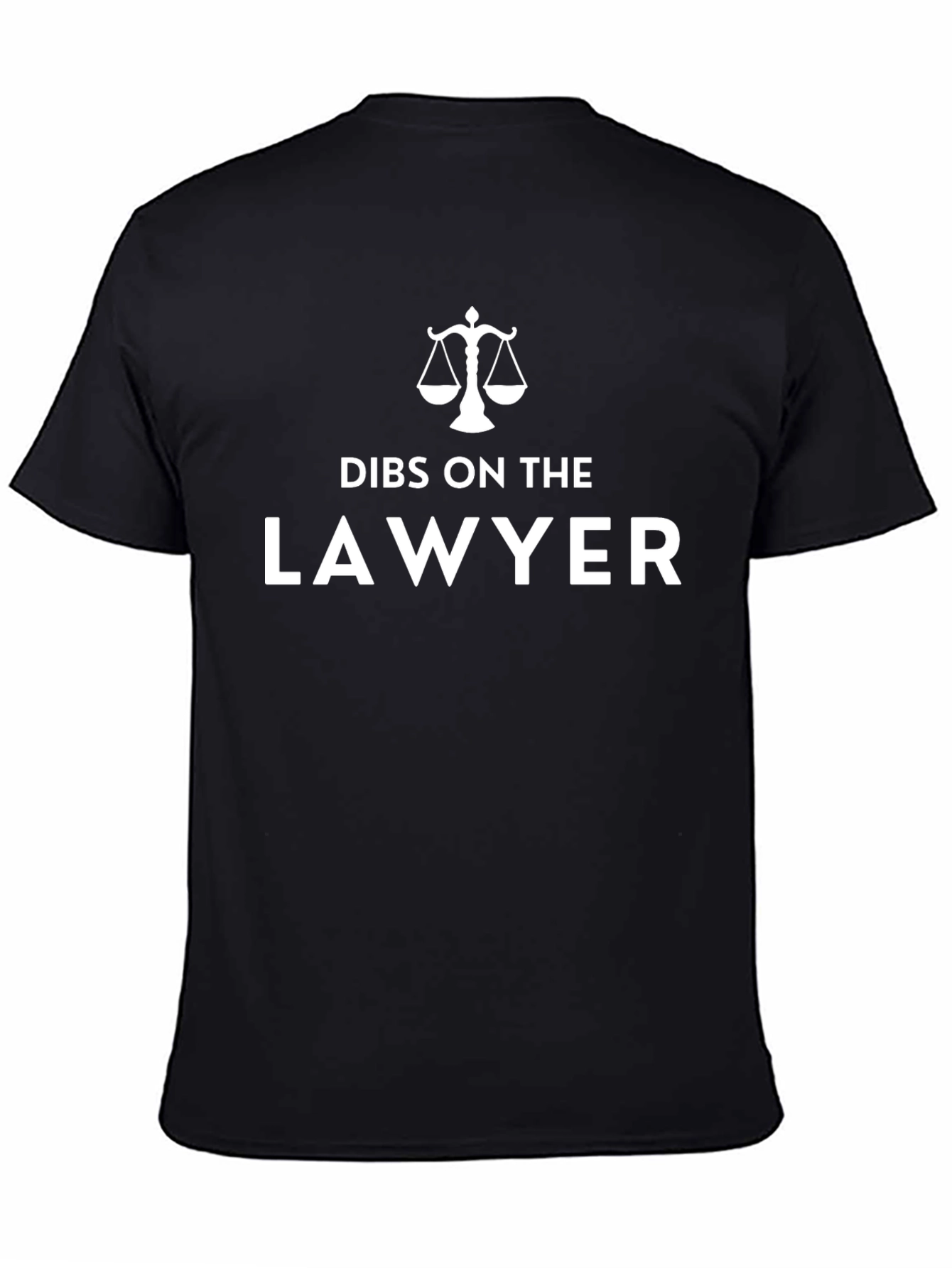 Black Dibs on the Lawyer Graphic Tee - Unisex view 4