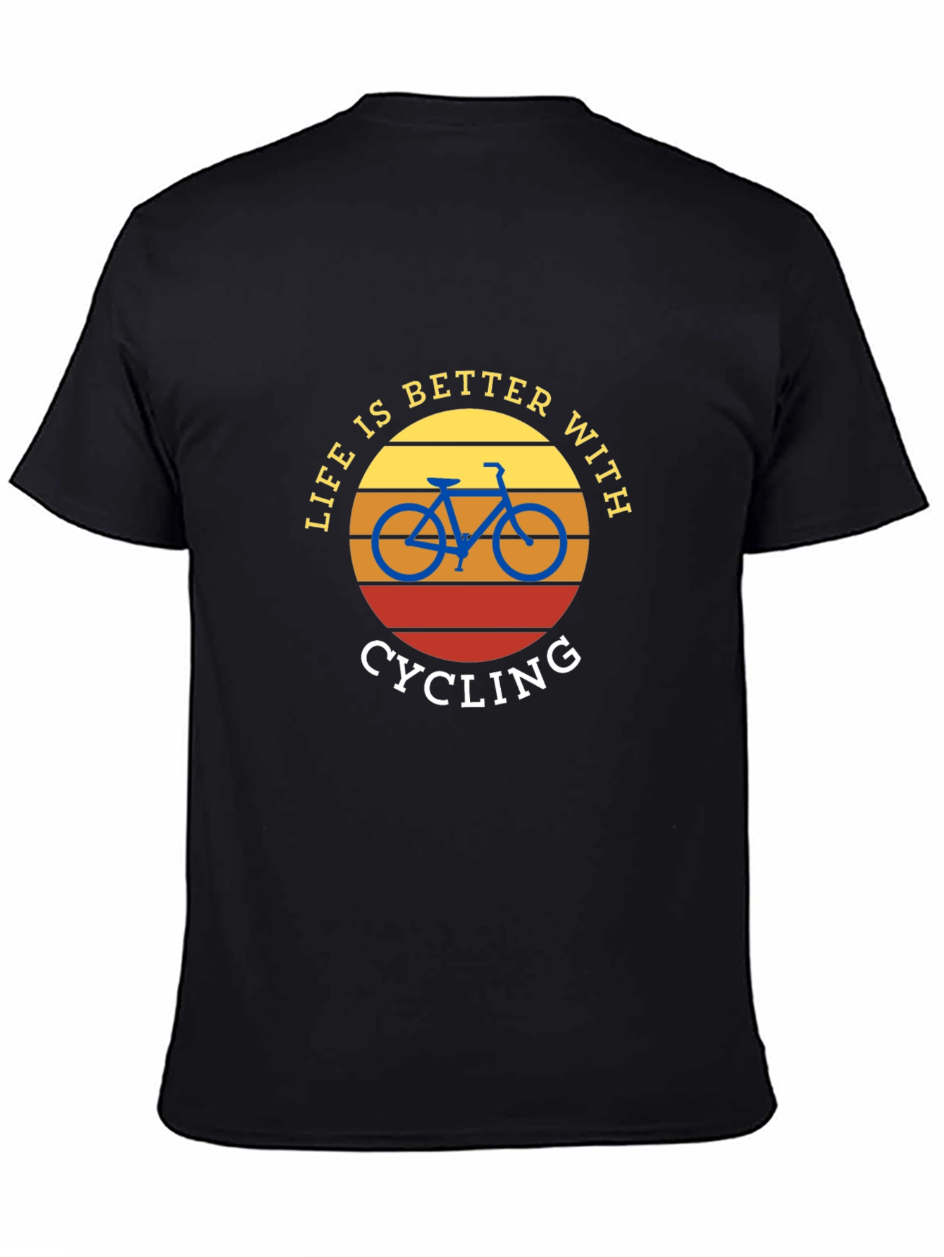 Black Life is Better with Cycling T-Shirt view 4