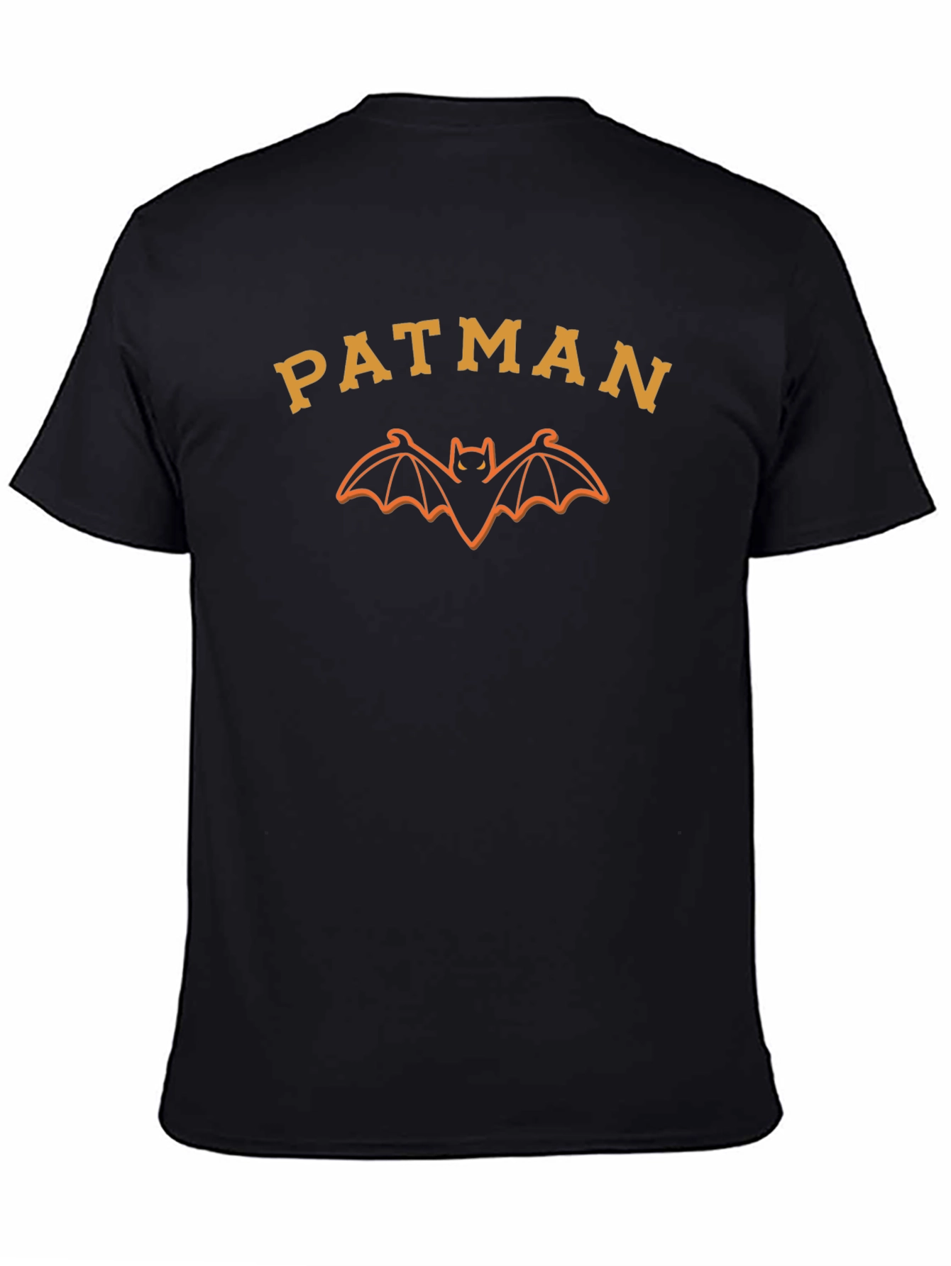 Black Patman T-Shirt: Funny Bat Graphic Tee for Men view 4
