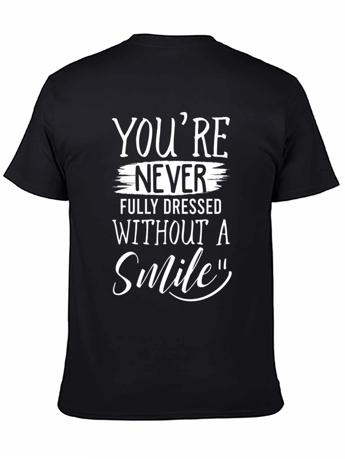 Black Smile Graphic Tee - You're Never Fully Dressed Without One! view 4