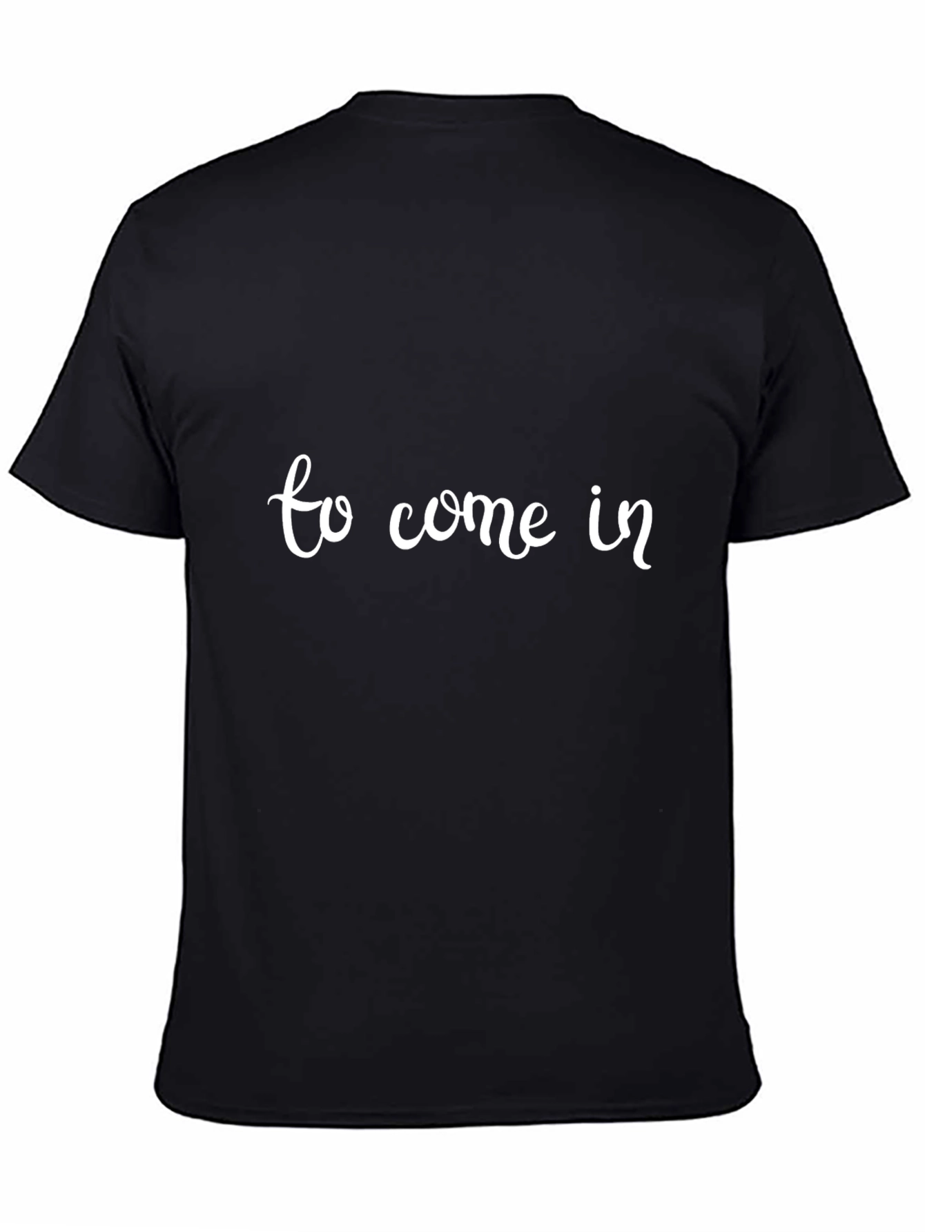 Black To Come In Black Graphic Tee - Stylish Casual Wear view 4