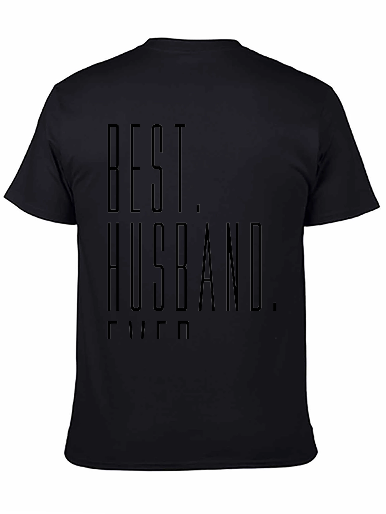 Black Best Husband Ever Graphic Tee - Black view 4