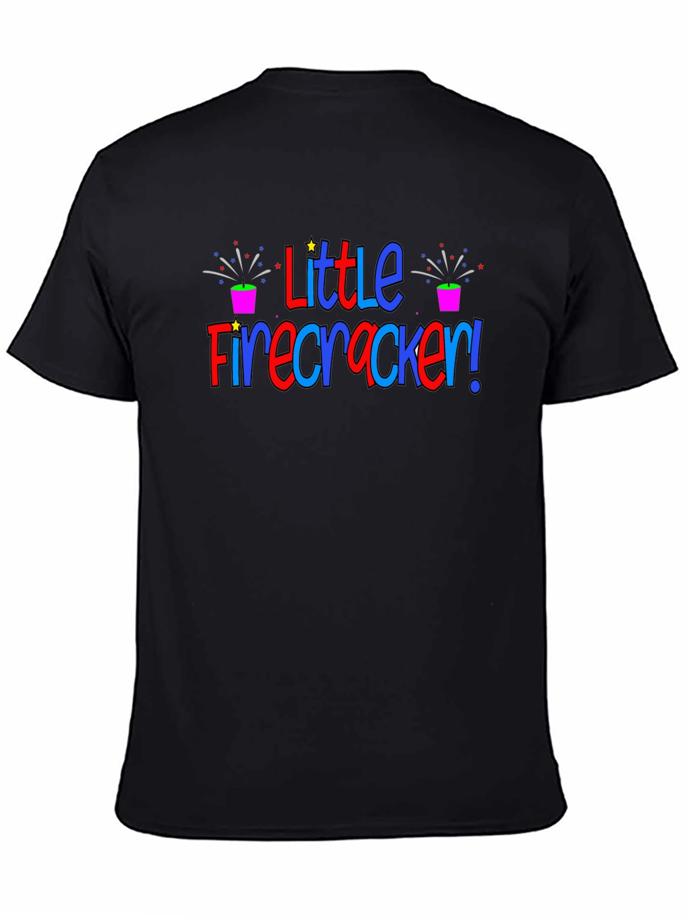 Black Little Firecracker Tee - Patriotic T-Shirt view 4