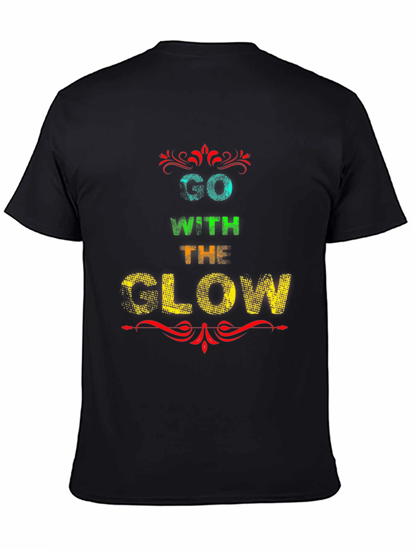 Black Go With The Glow Graphic Tee - Black view 4