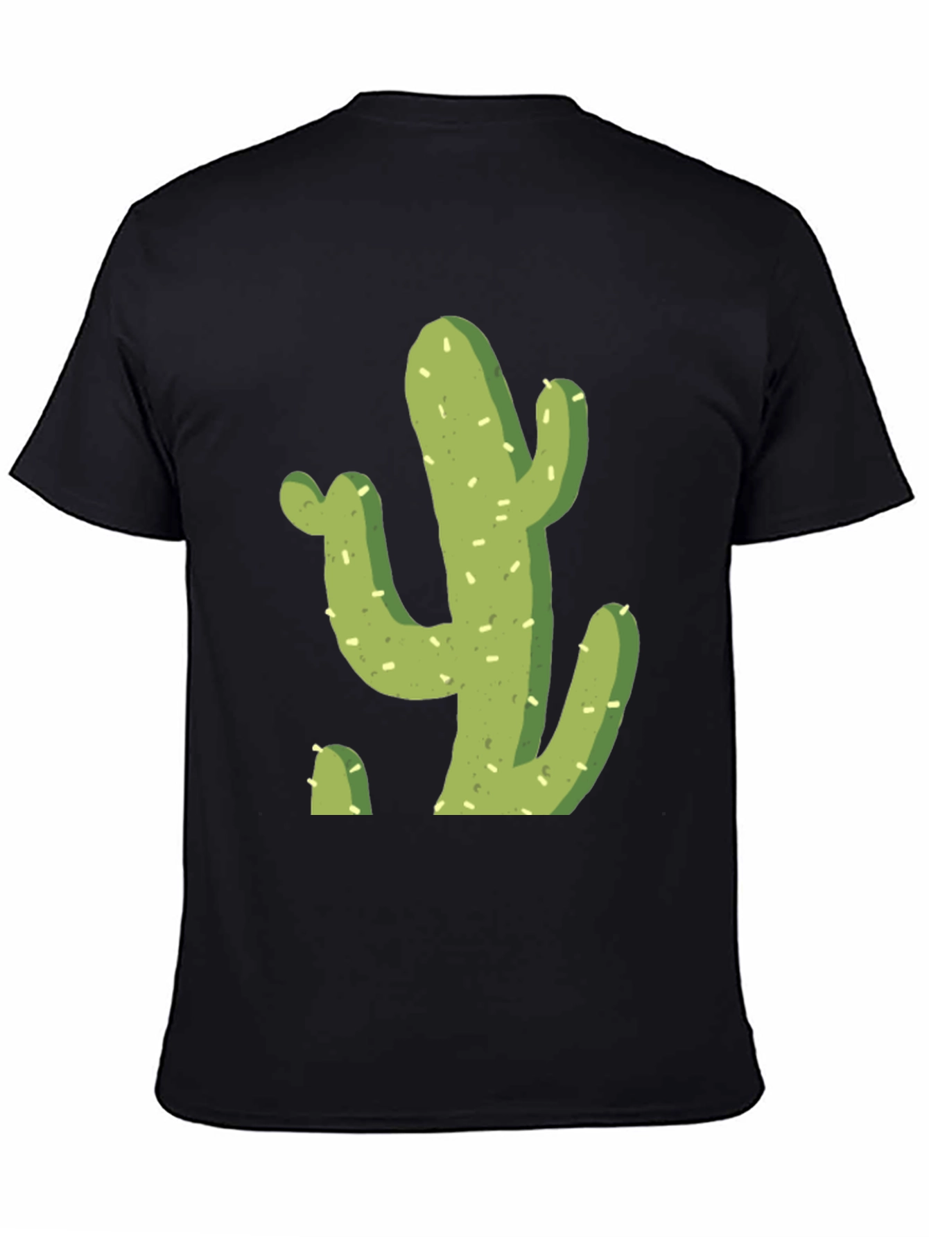 Black Cactus Graphic T-Shirt - Cool Desert Tee view 4