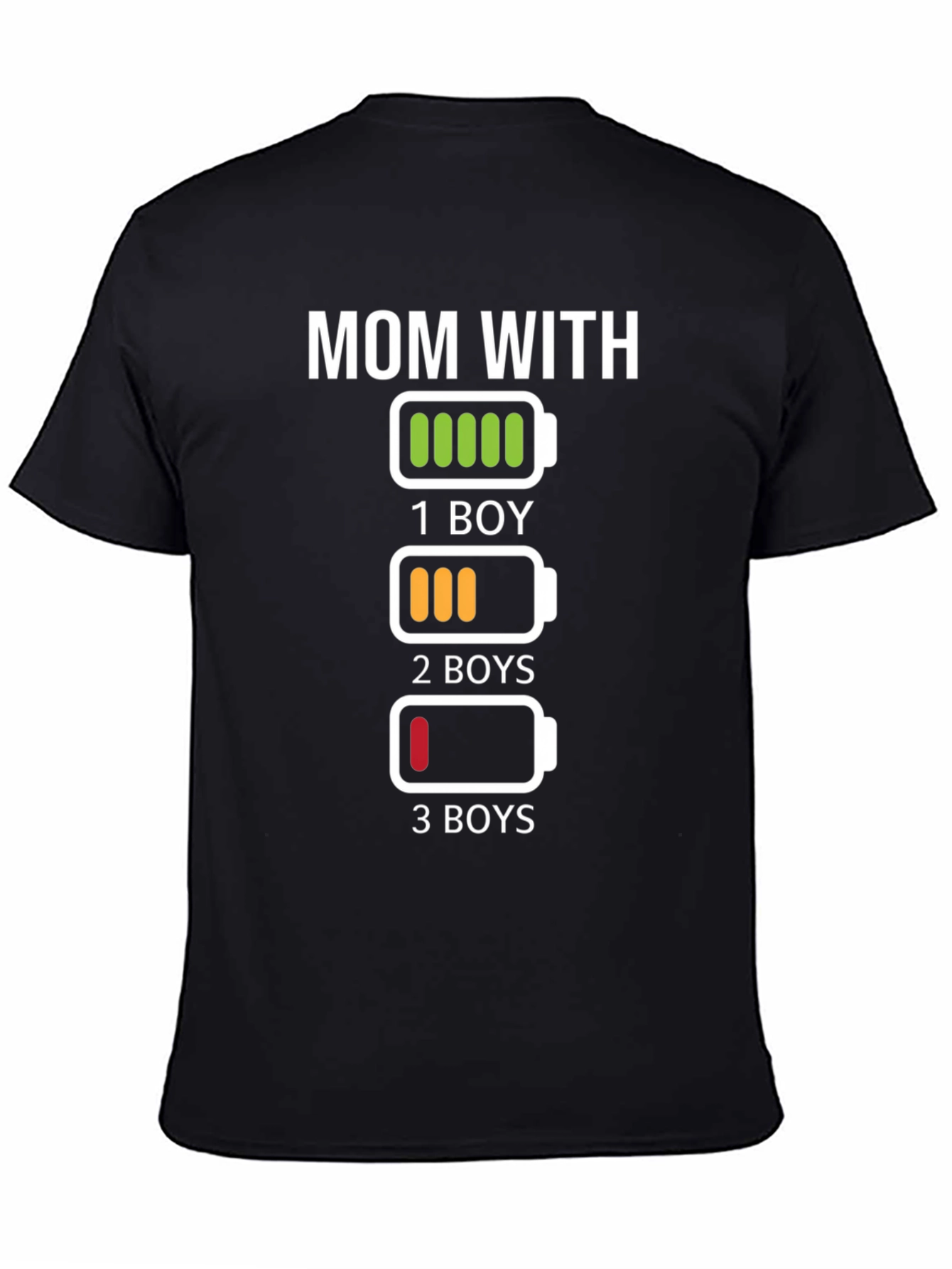 Mom With Boys Battery T-Shirt - Funny Mother's Day Gift - 4