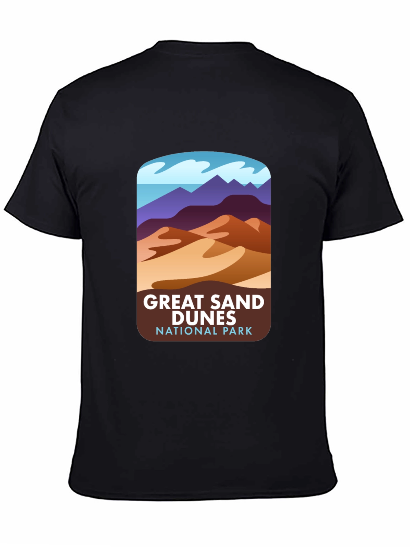 Black Great Sand Dunes National Park Graphic Tee view 4