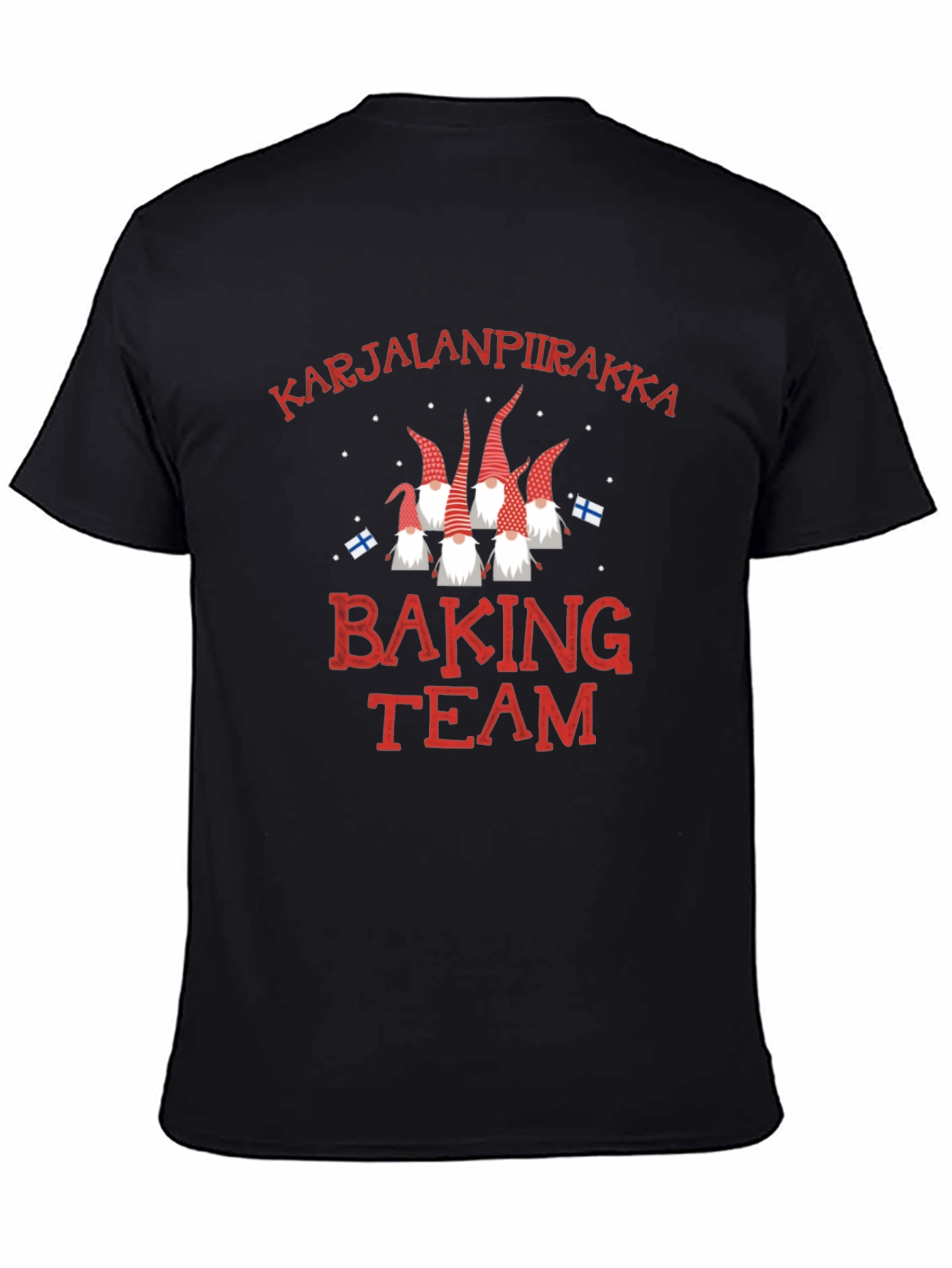 Black Karjalanpiirakka Baking Team T-Shirt view 4