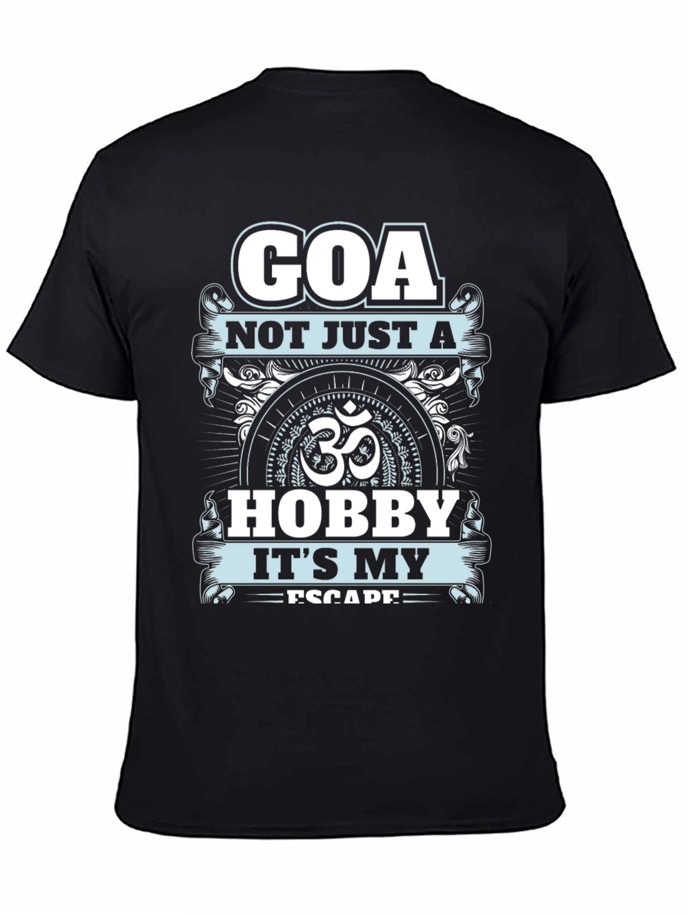 Black Goa Escape Graphic T-Shirt view 4