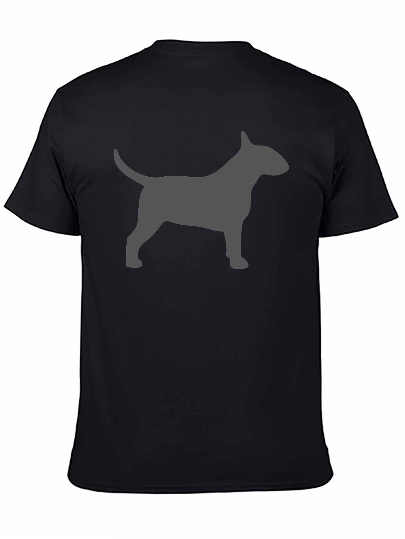 Black Bull Terrier Silhouette T-Shirt - Dog Lover Tee view 4