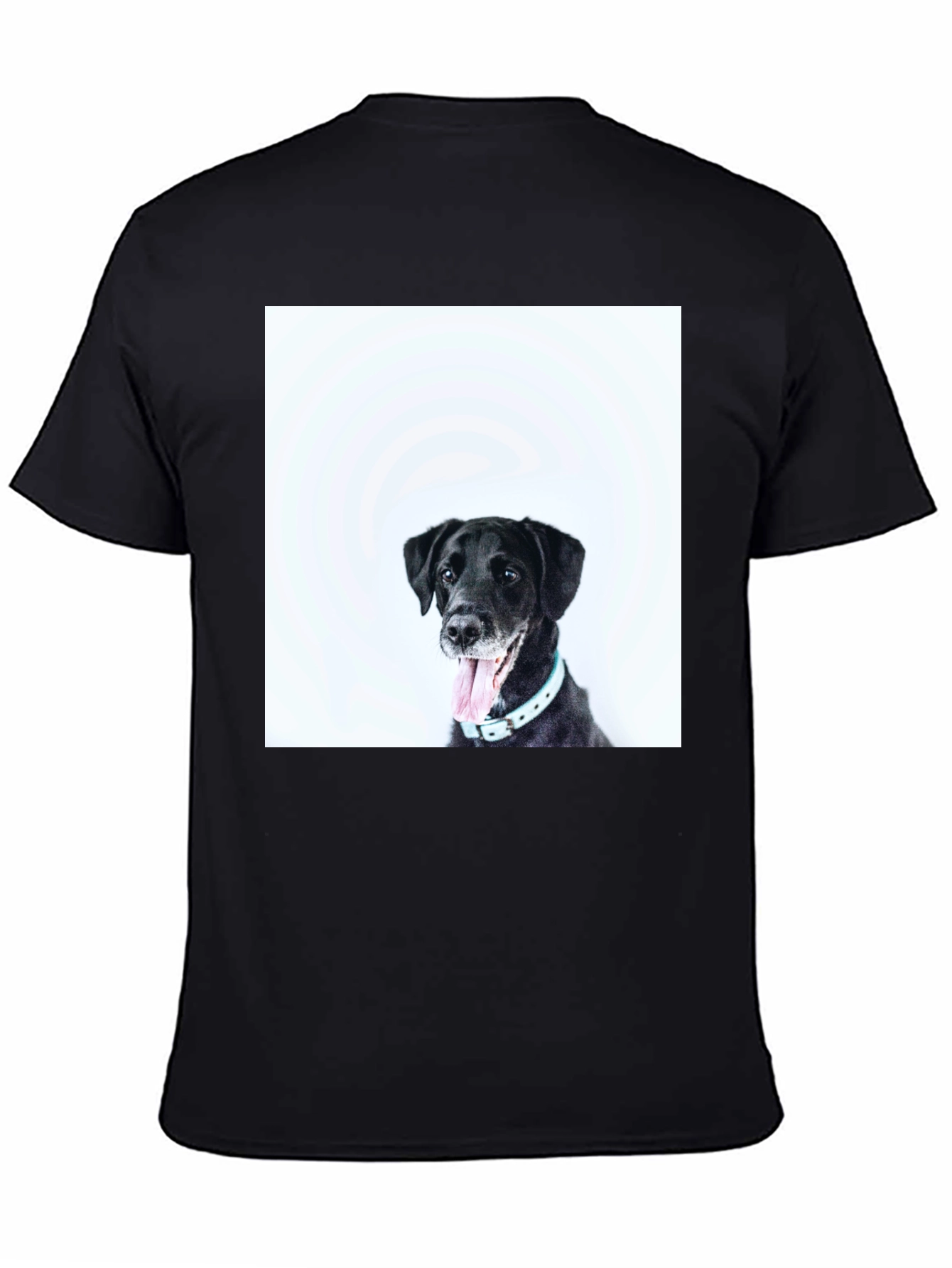 Black Black Dog Graphic T-Shirt - Unisex Casual Wear view 4