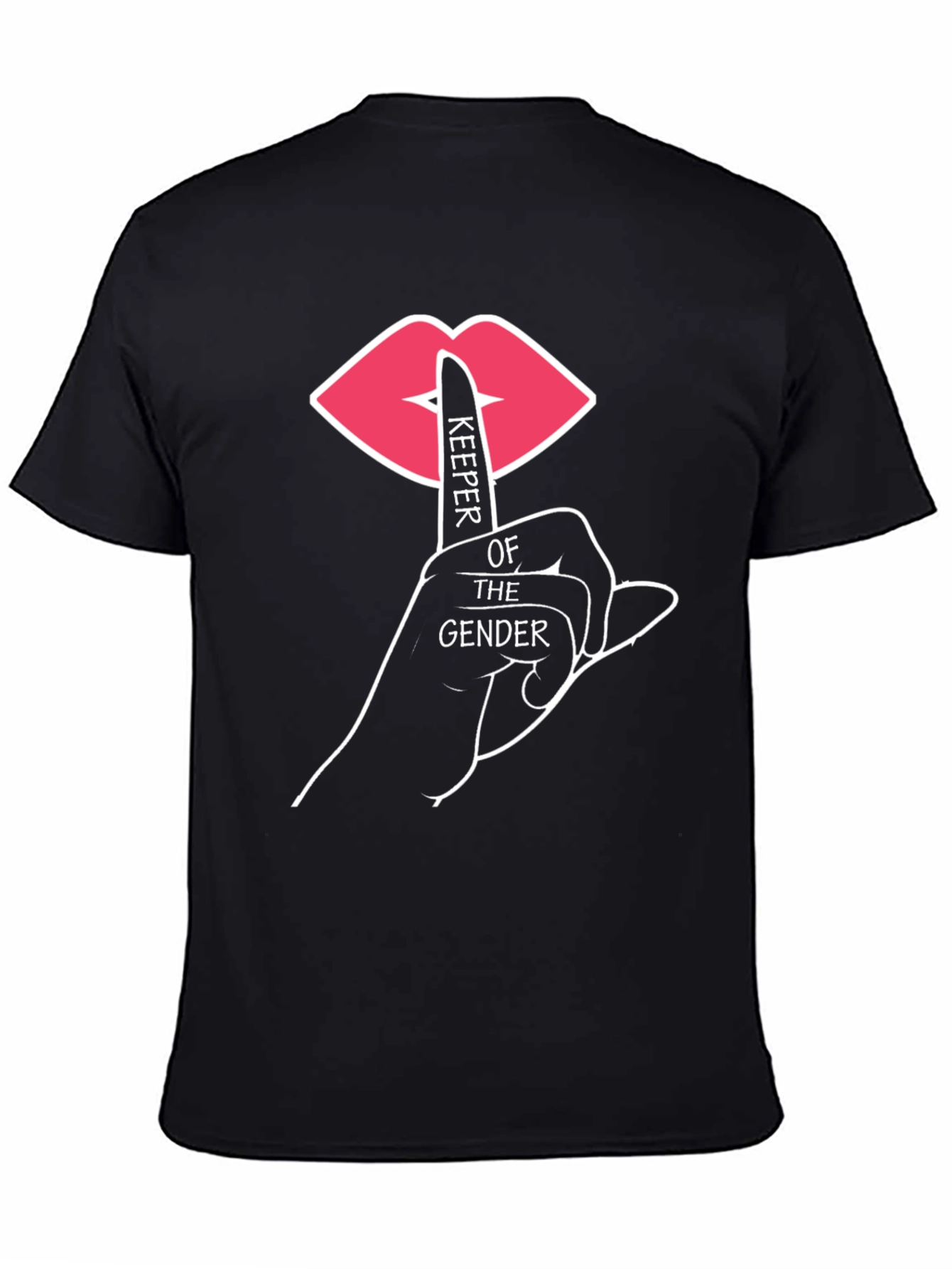 Black Keeper of the Gender T-Shirt - Black view 4