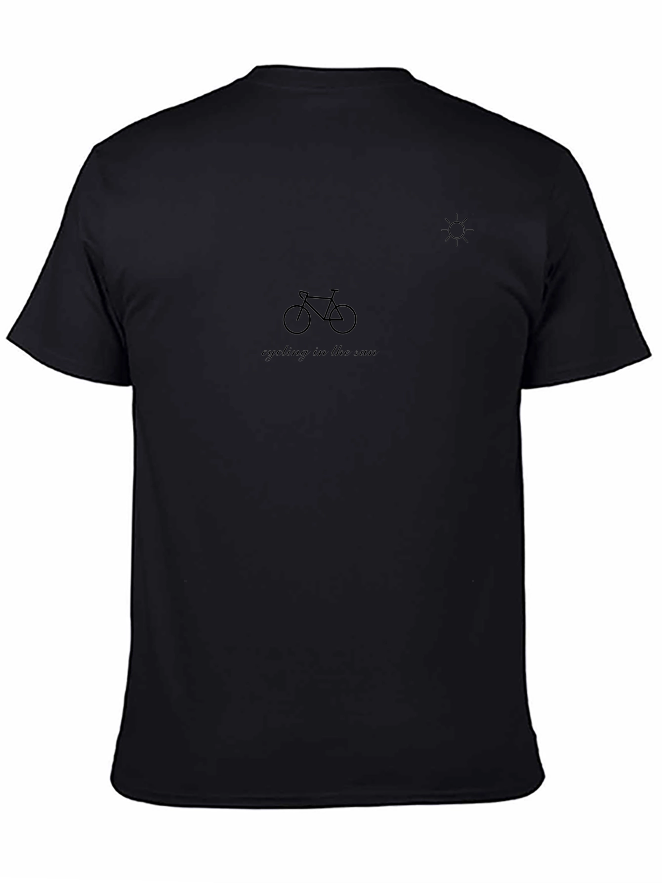Black Cycling in the Sun Graphic Tee view 4