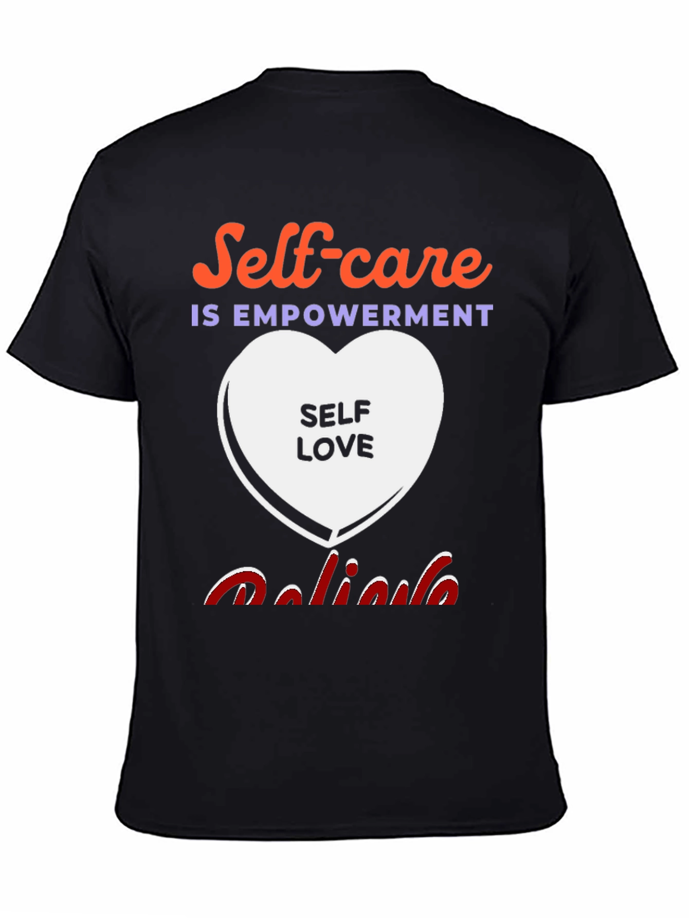 Black Self-Care Empowerment Graphic Tee view 4