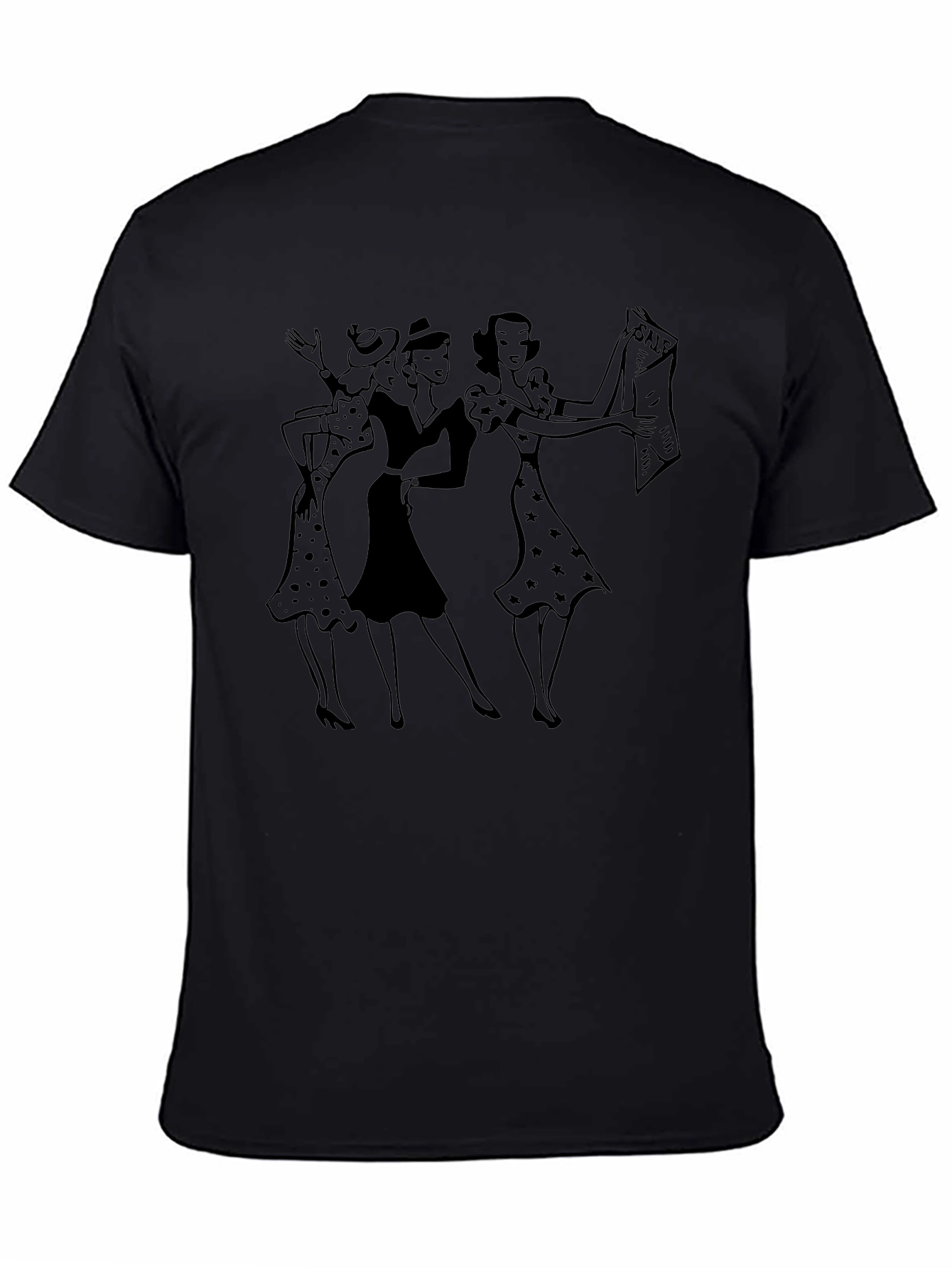 Black Vintage Ladies Sale T-Shirt - Classic Style view 4