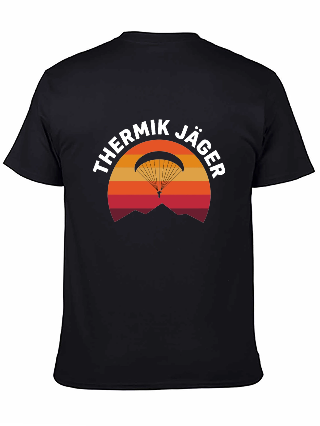 Black Thermik Jäger Paragliding T-Shirt view 4