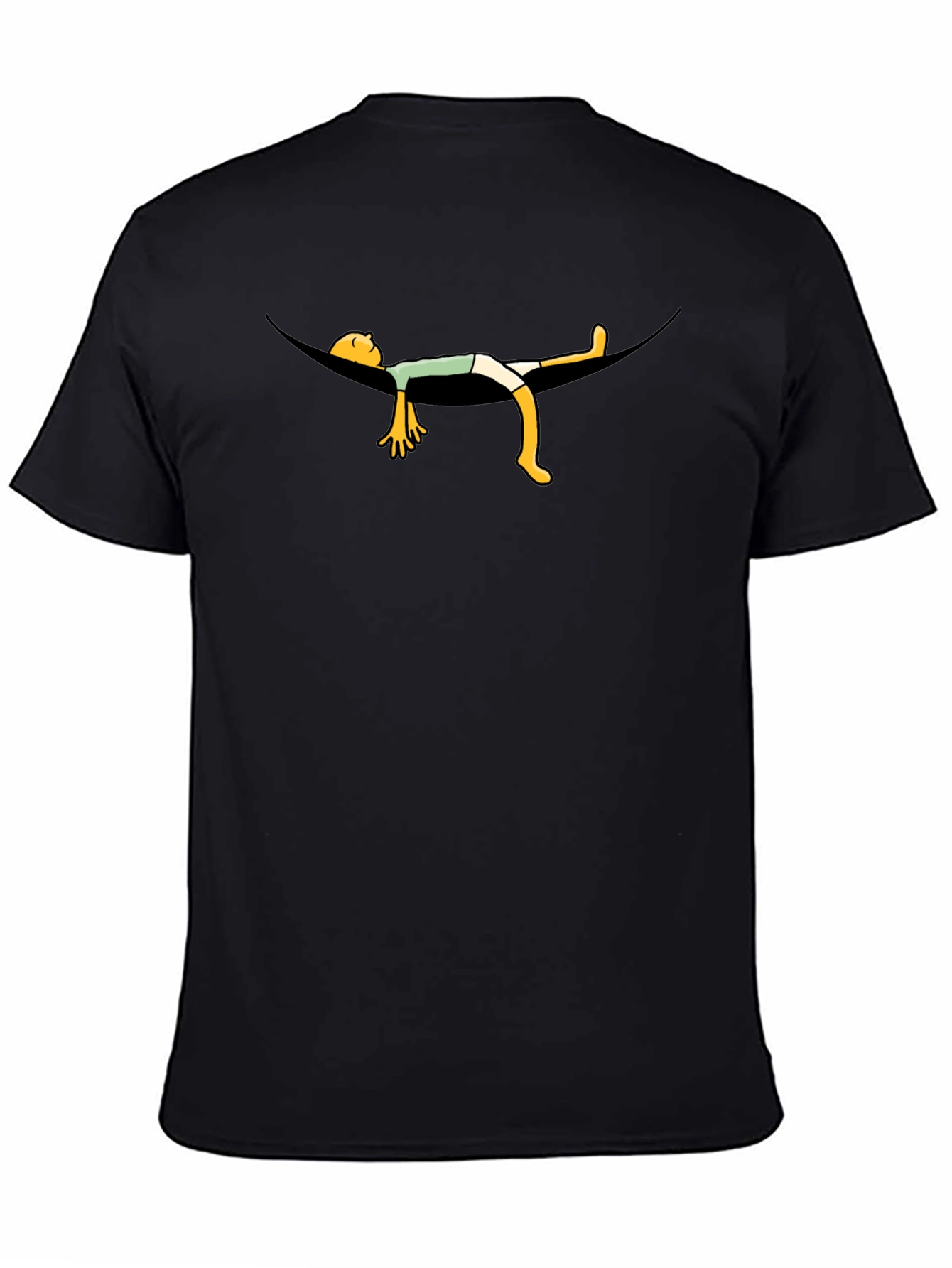 Black Relaxing Hammock T-Shirt - Black view 4